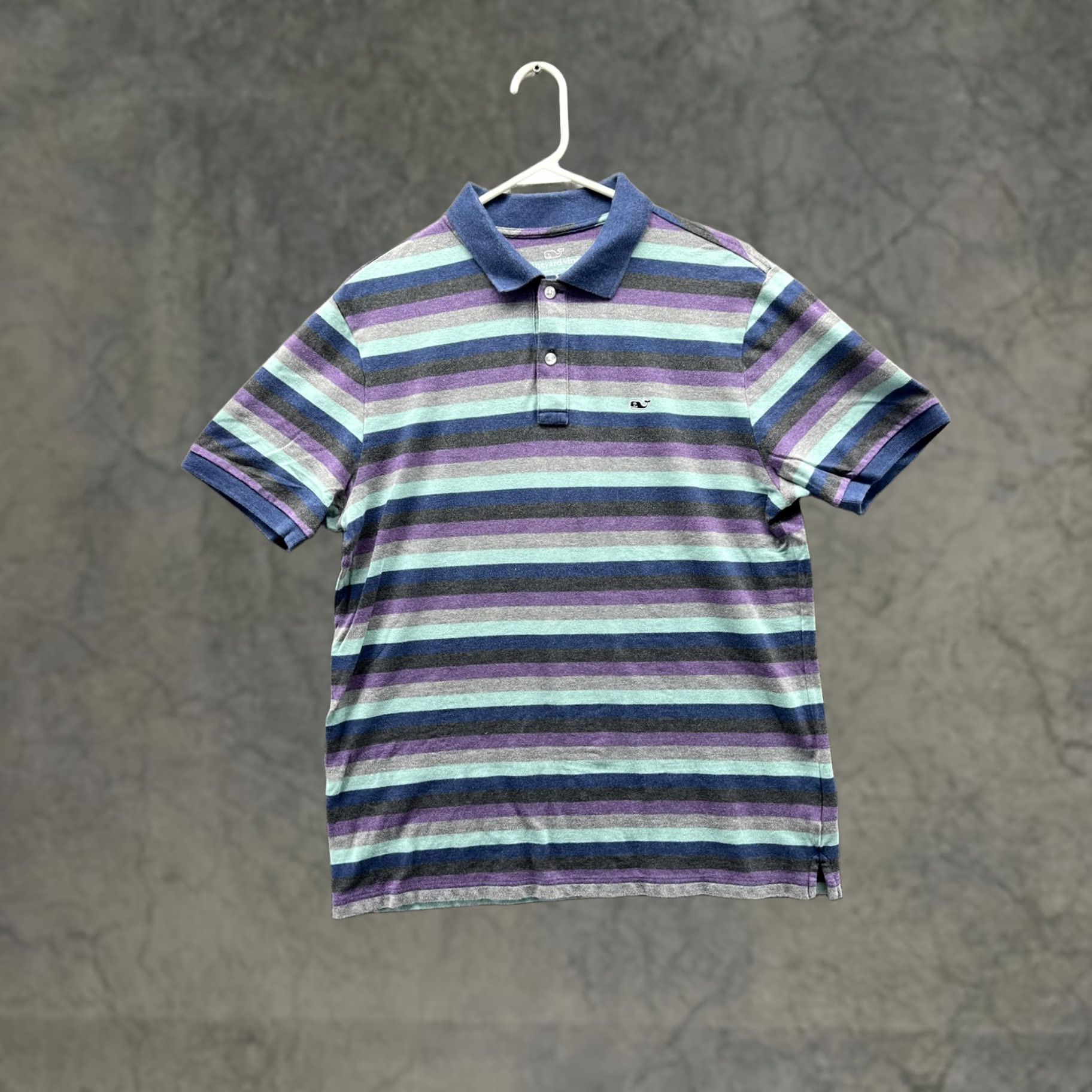 Vineyard Vines Vineyard Vines Polo Shirt Men Small Multicolor Stripe Cotton Streetwear Y2K Size US S / EU 44-46 / 1 - 1 Thumbnail