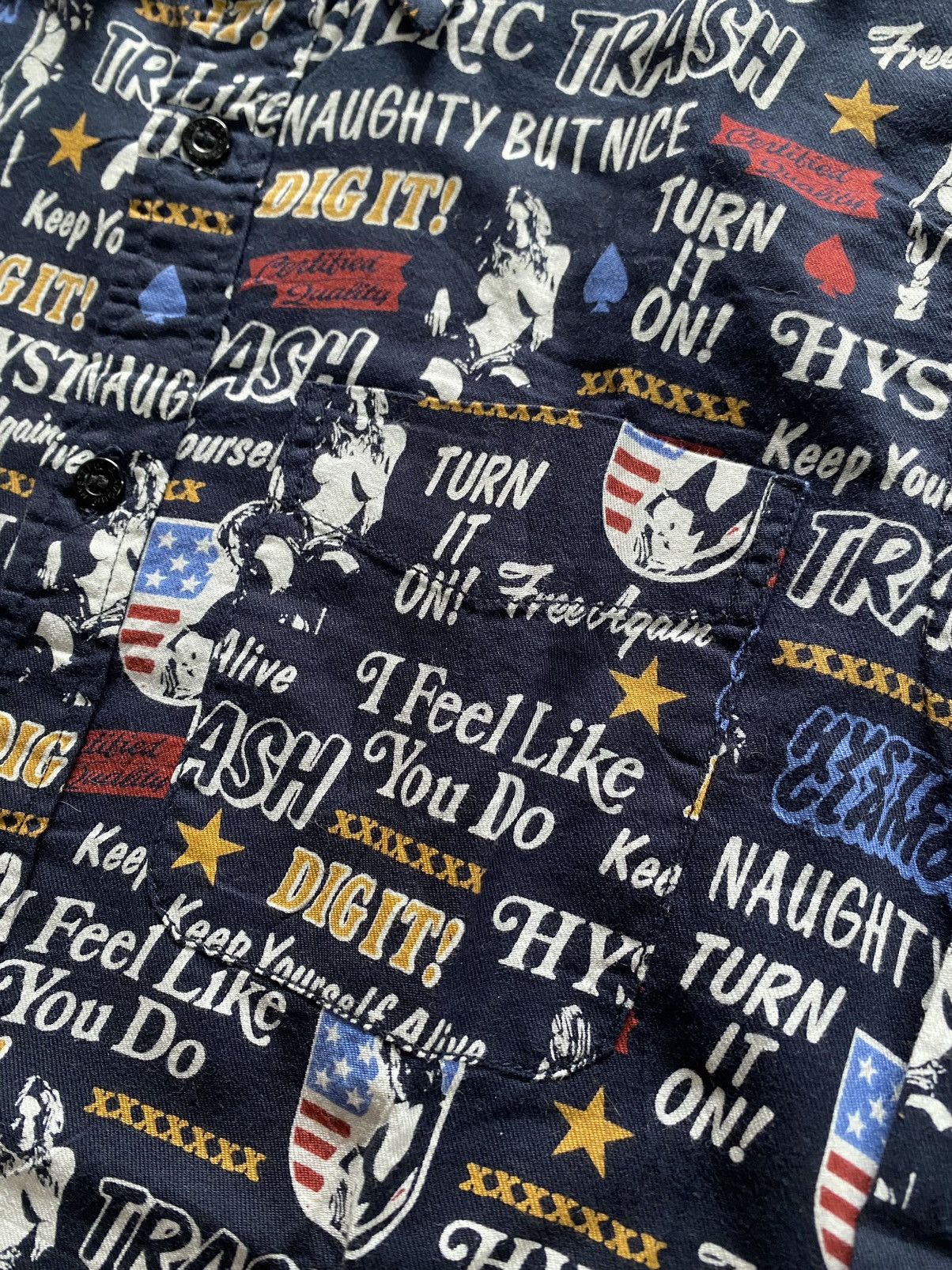 Hysteric Glamour × Japanese Brand Vintage Hysteric Glamour Button Down Shirt Size US S / EU 44-46 / 1 - 4 Thumbnail