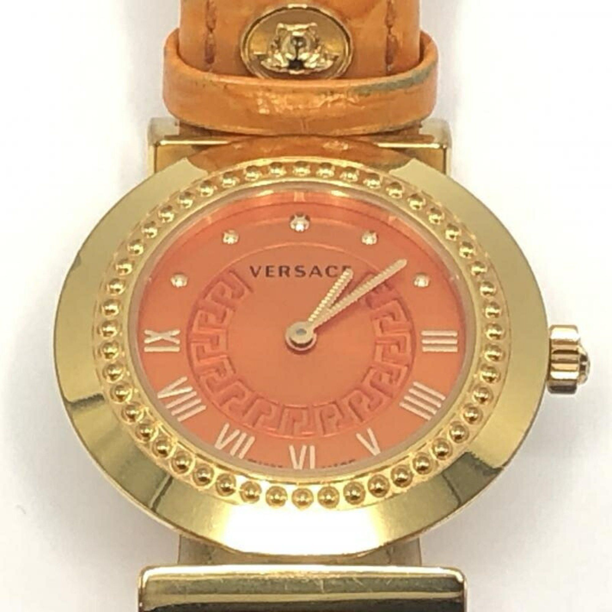 Versace VERSACE Vanity Watch Orange Versace Size ONE SIZE - 1 Thumbnail