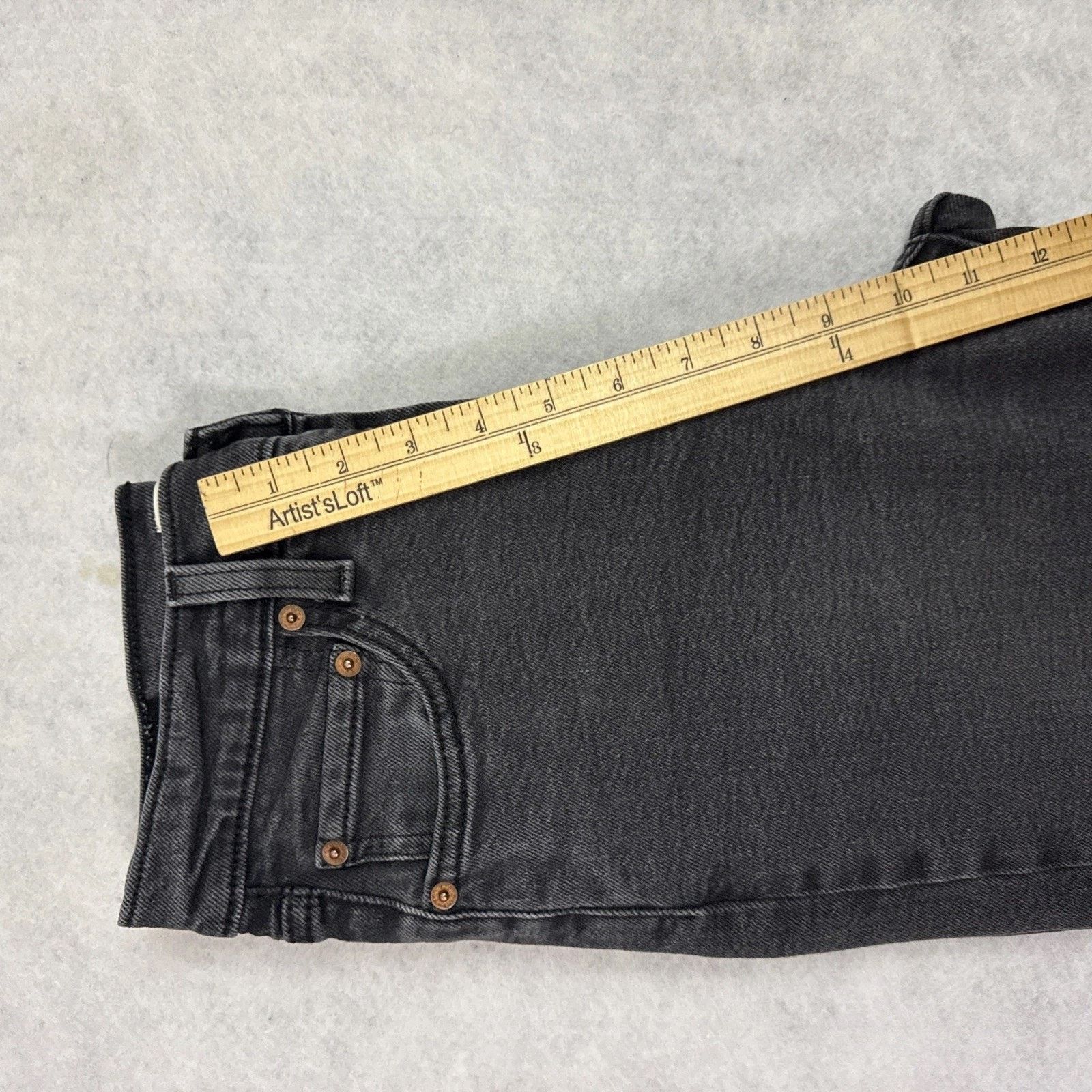 Levi's Levi’s Ribcage Straight Ankle Jeans Women Size 28 Black Size 28" / US 6 / IT 42 - 5 Thumbnail