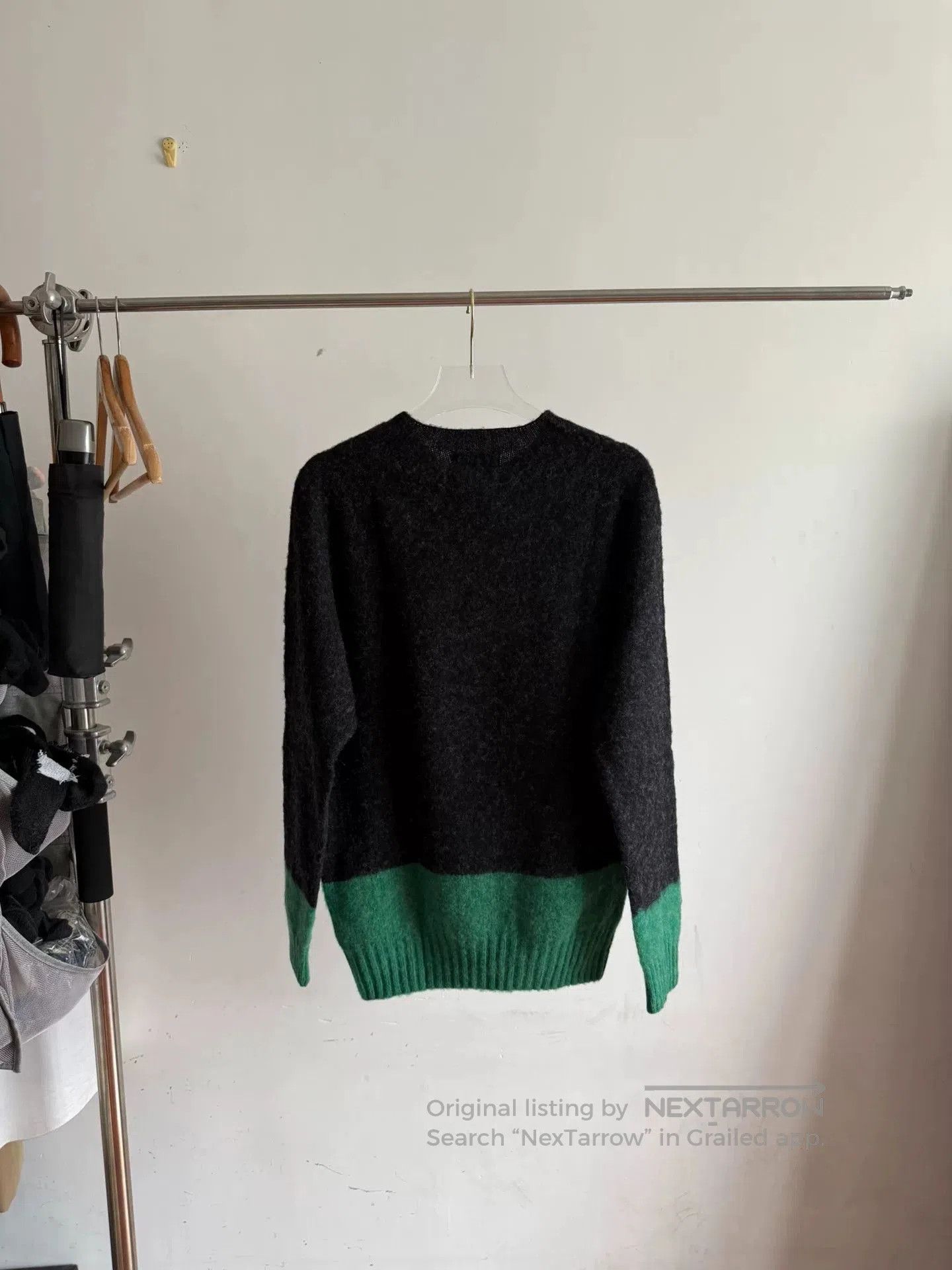 YMC YMC Black Green Mohair Sweater. Size US L / EU 52-54 / 3 - 2 Thumbnail