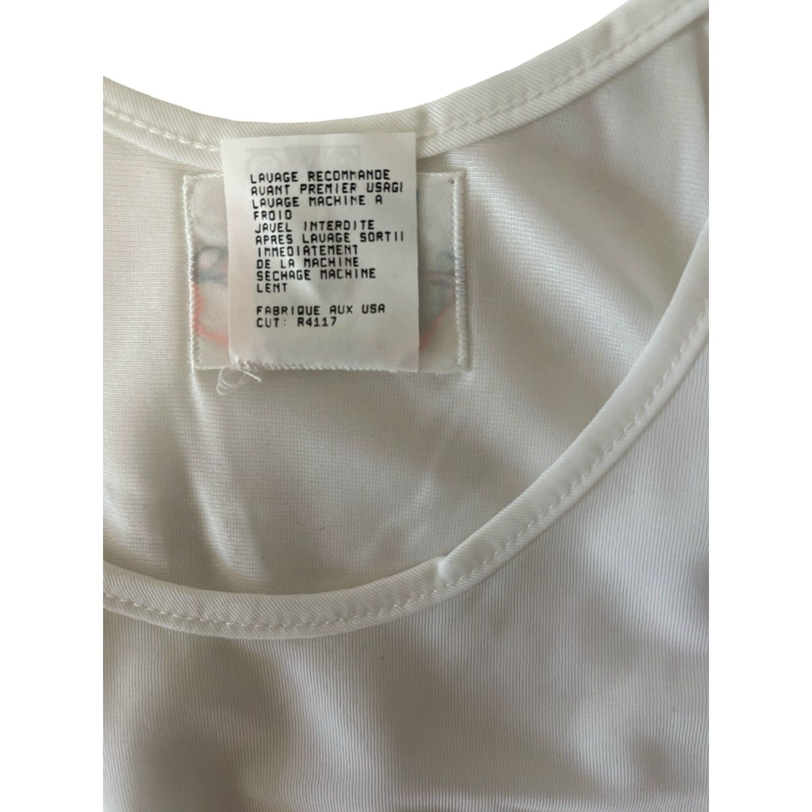 Vintage VINTAGE In Sport Tank Shirt Womens Size M 90s White Nylon Deadstock NWT Activewear Tank Womens 90s Theme Size M / US 6-8 / IT 42-44 - 4 Thumbnail