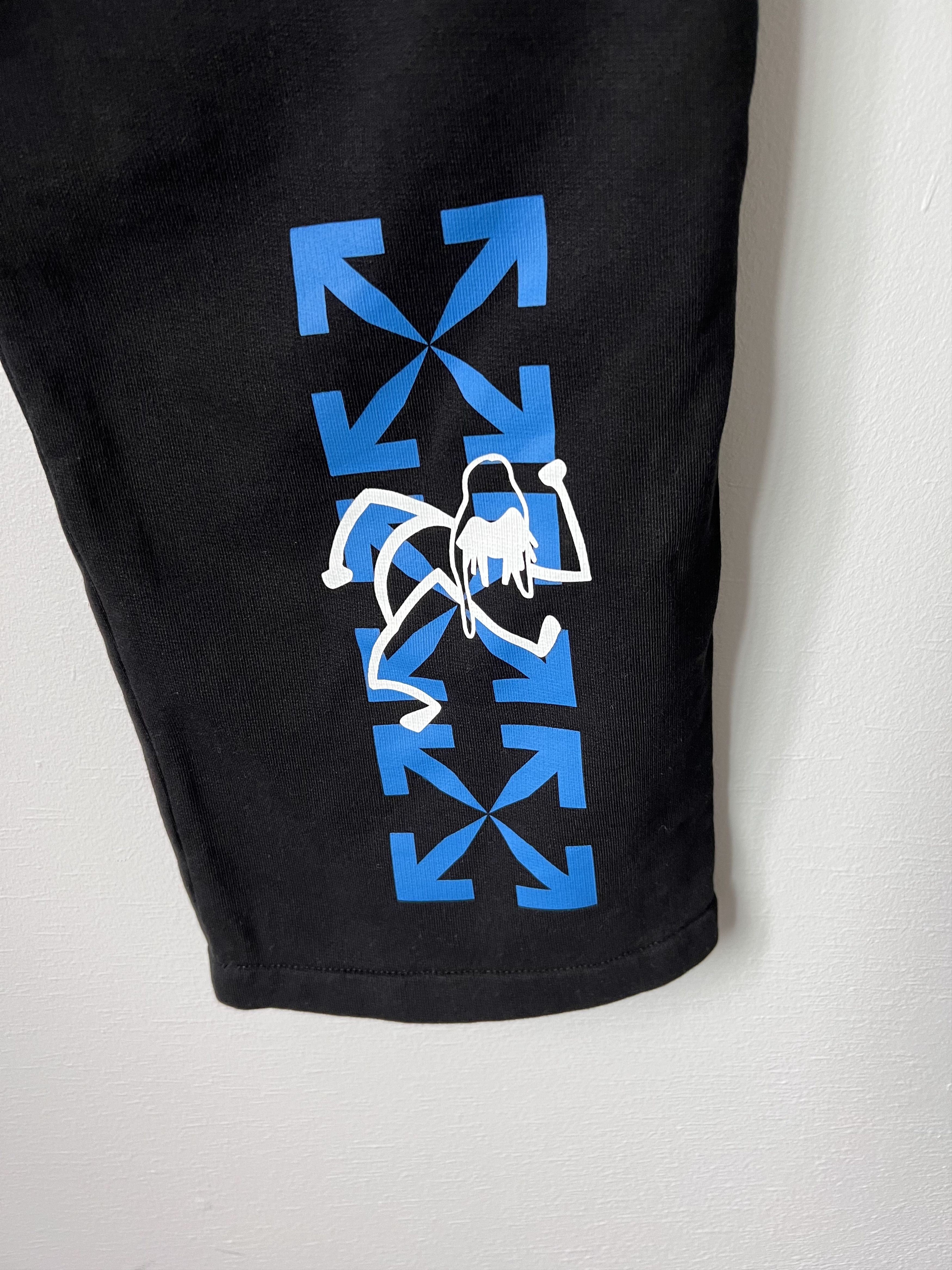 Off-White Off White Blue 90s Liquid Double Sweatpants in Black Size US 32 / EU 48 - 8 Thumbnail