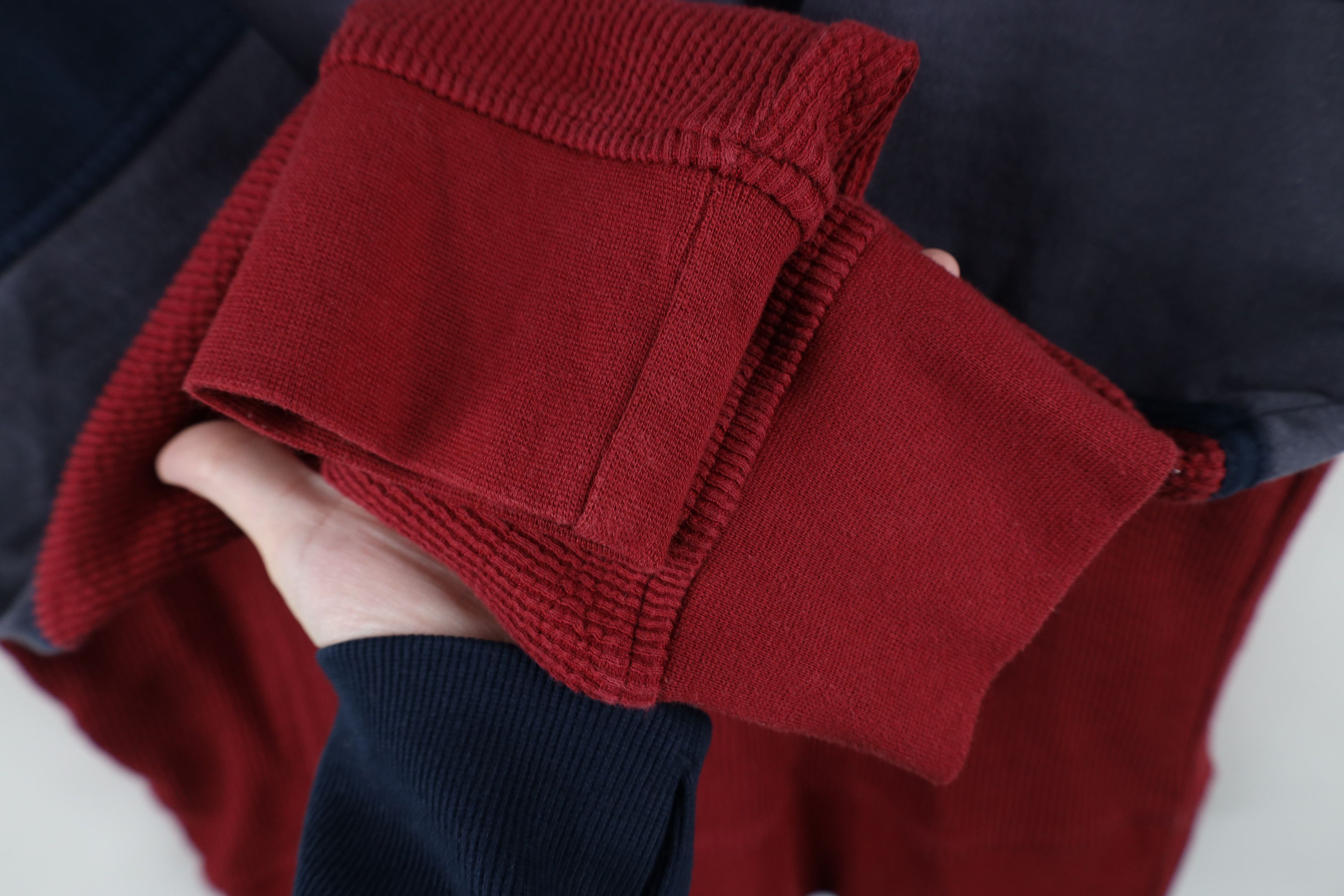 Vintage Vintage 90s Streetwear Block Thermal Knit Long Sleeve Polo Size US M / EU 48-50 / 2 - 4 Thumbnail