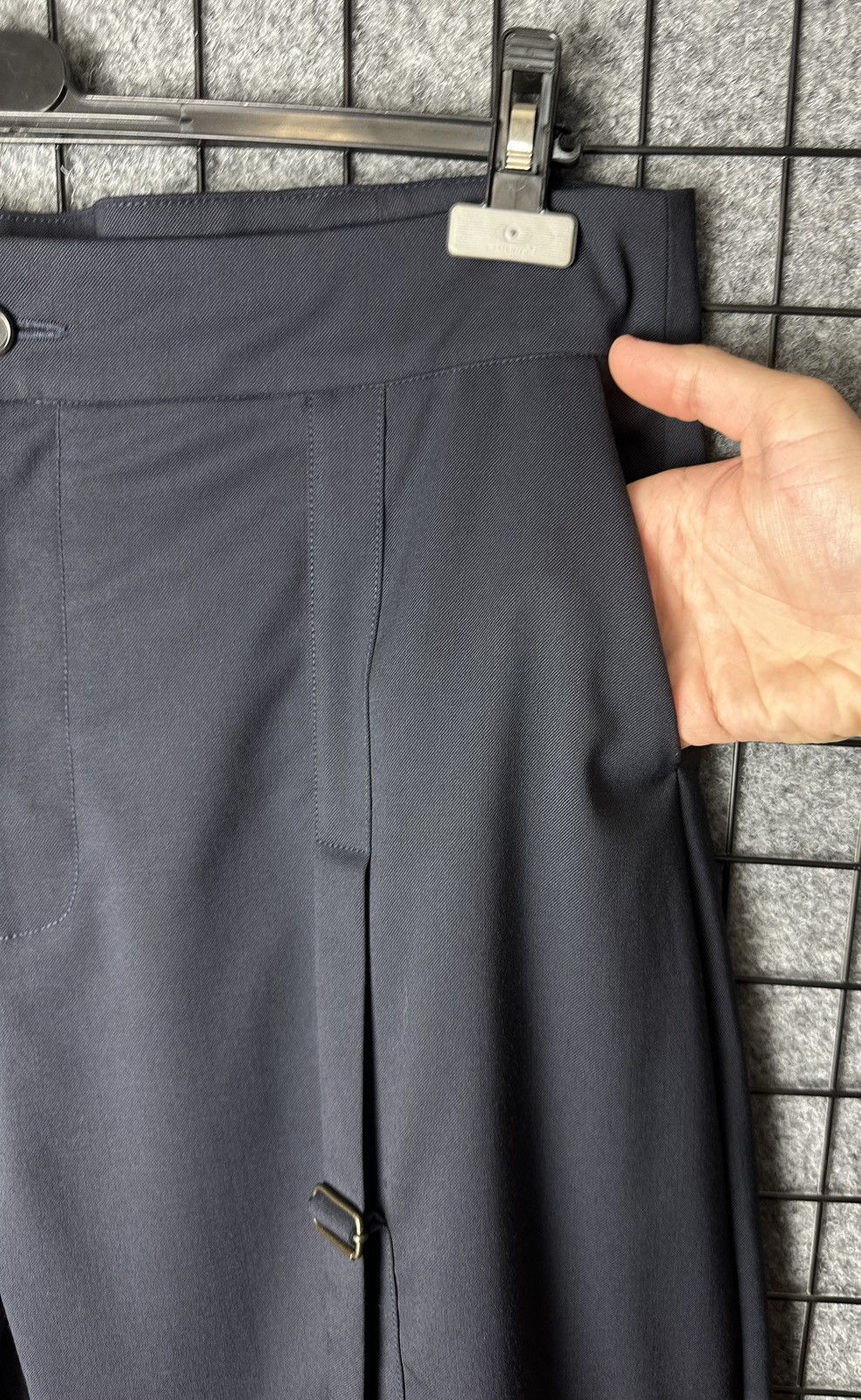 Hussein Chalayan Chalayan SS 18 Designer Mesh Insert Woollen Pants Size 52 Size US 36 / EU 52 - 8 Thumbnail
