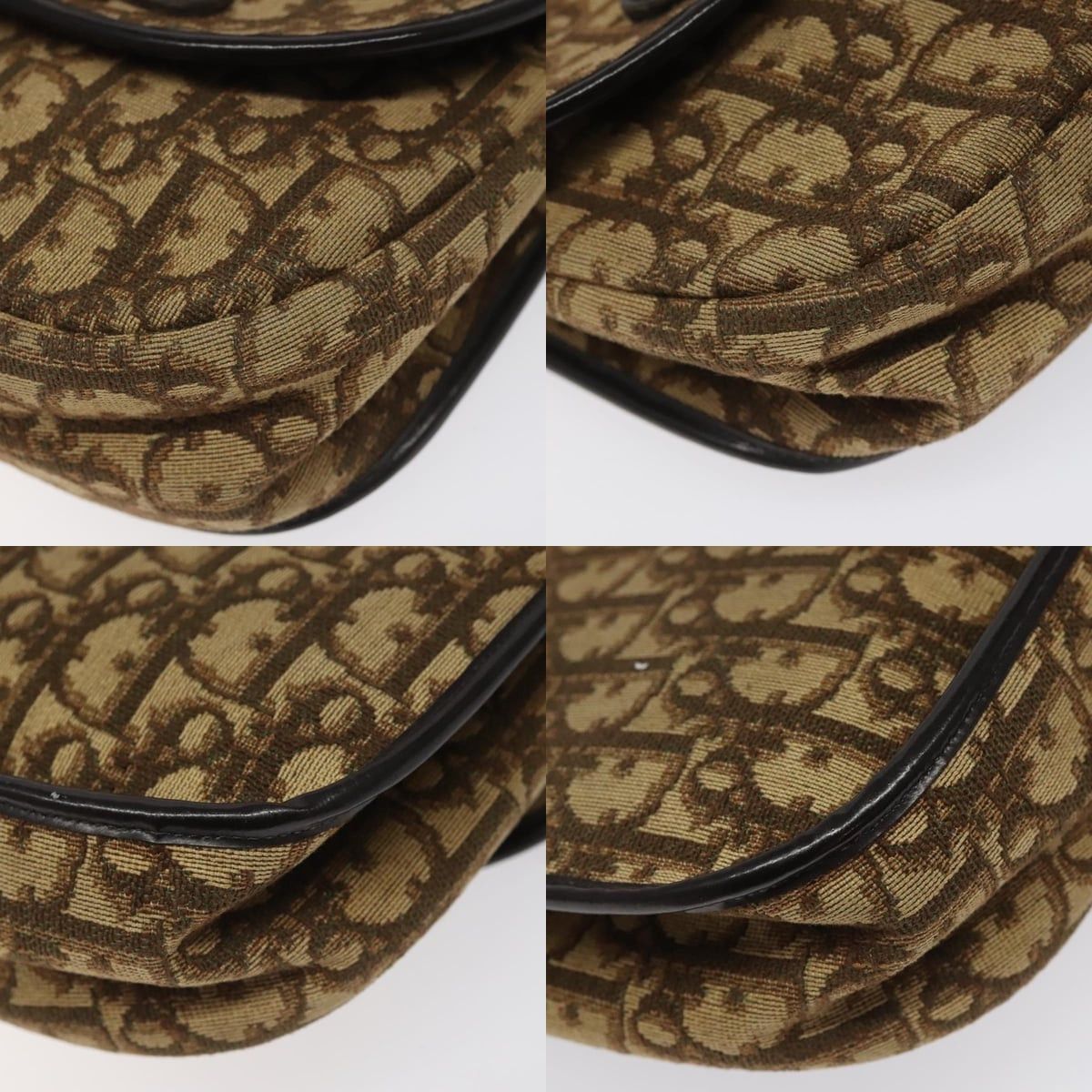 Dior DIOR Trotter Canvas Shoulder Bag Brown Gold Size ONE SIZE - 10 Thumbnail