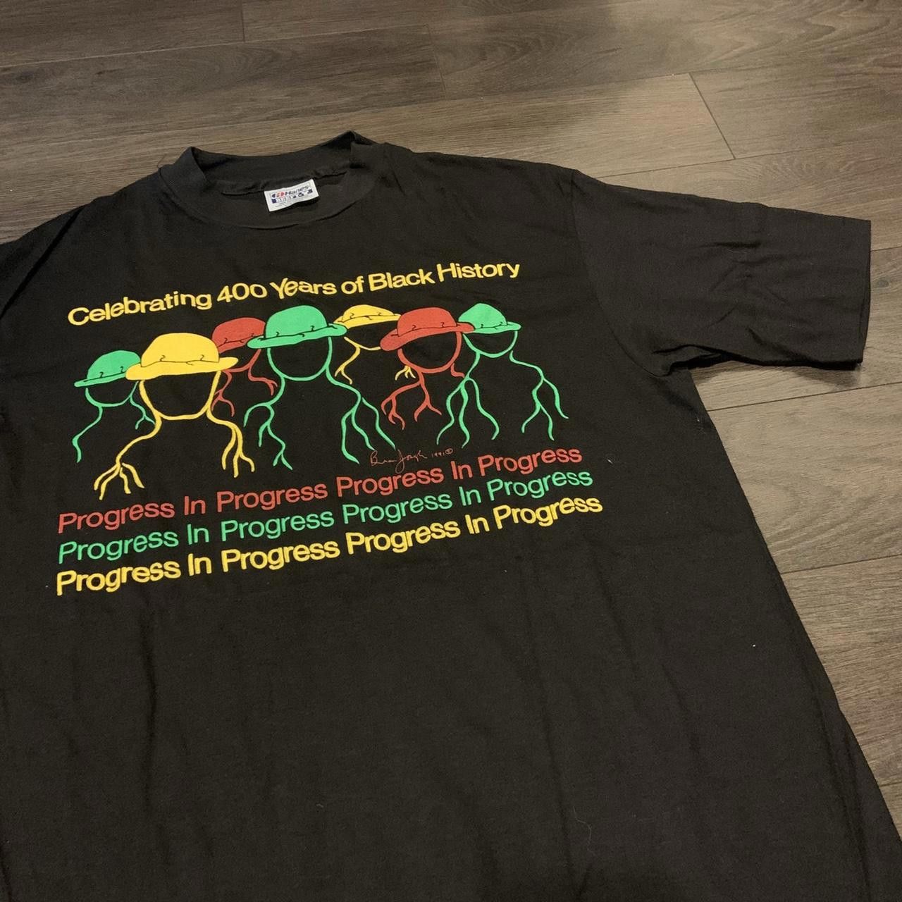 Designer Vintage Black History Month T Shirt 1991 Large Size US L / EU 52-54 / 3 - 3 Thumbnail