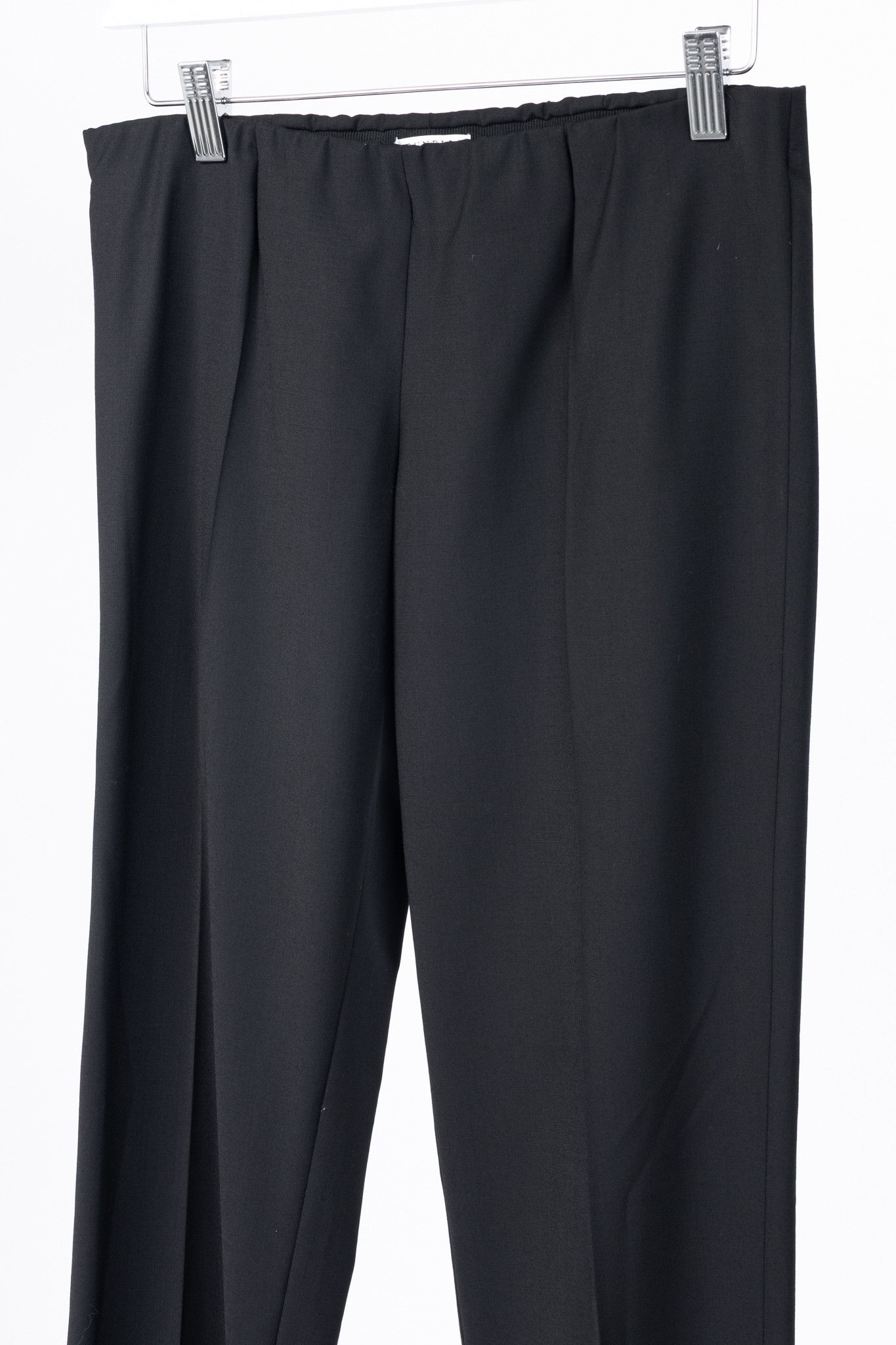 Brunello Cucinelli Brunello Cucinelli SS/15 Black Stretch-Wool Pull-On Trousers Size 27" / US 4 / IT 40 - 3 Thumbnail