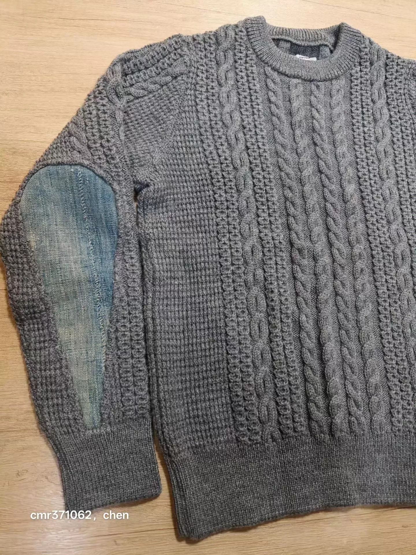 Visvim visvim 17aw spot fisherman cable knit grey2 nwt slim limited Size US M / EU 48-50 / 2 - 2 Thumbnail