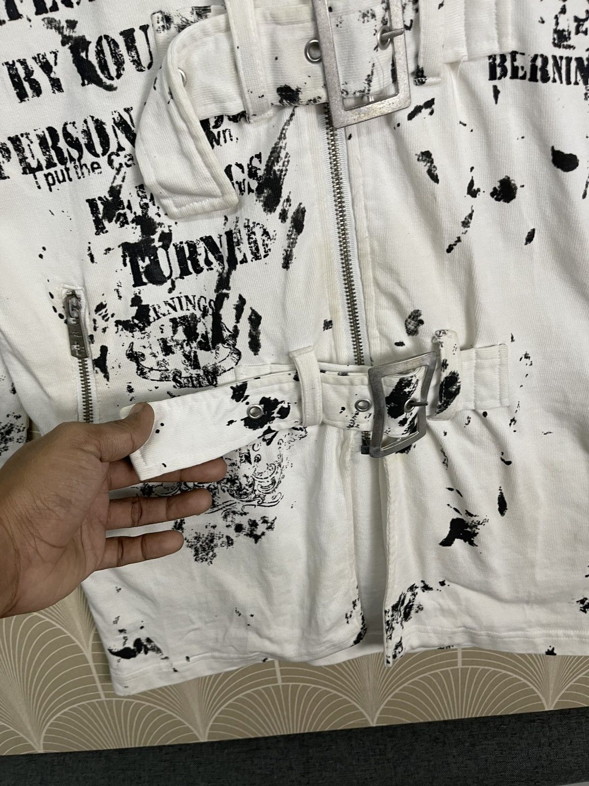 If Six Was Nine 2000s BERNINGS SHO IFSIXWASNINE STYLE ZIPPER HOODIE Size US L / EU 52-54 / 3 - 5 Thumbnail
