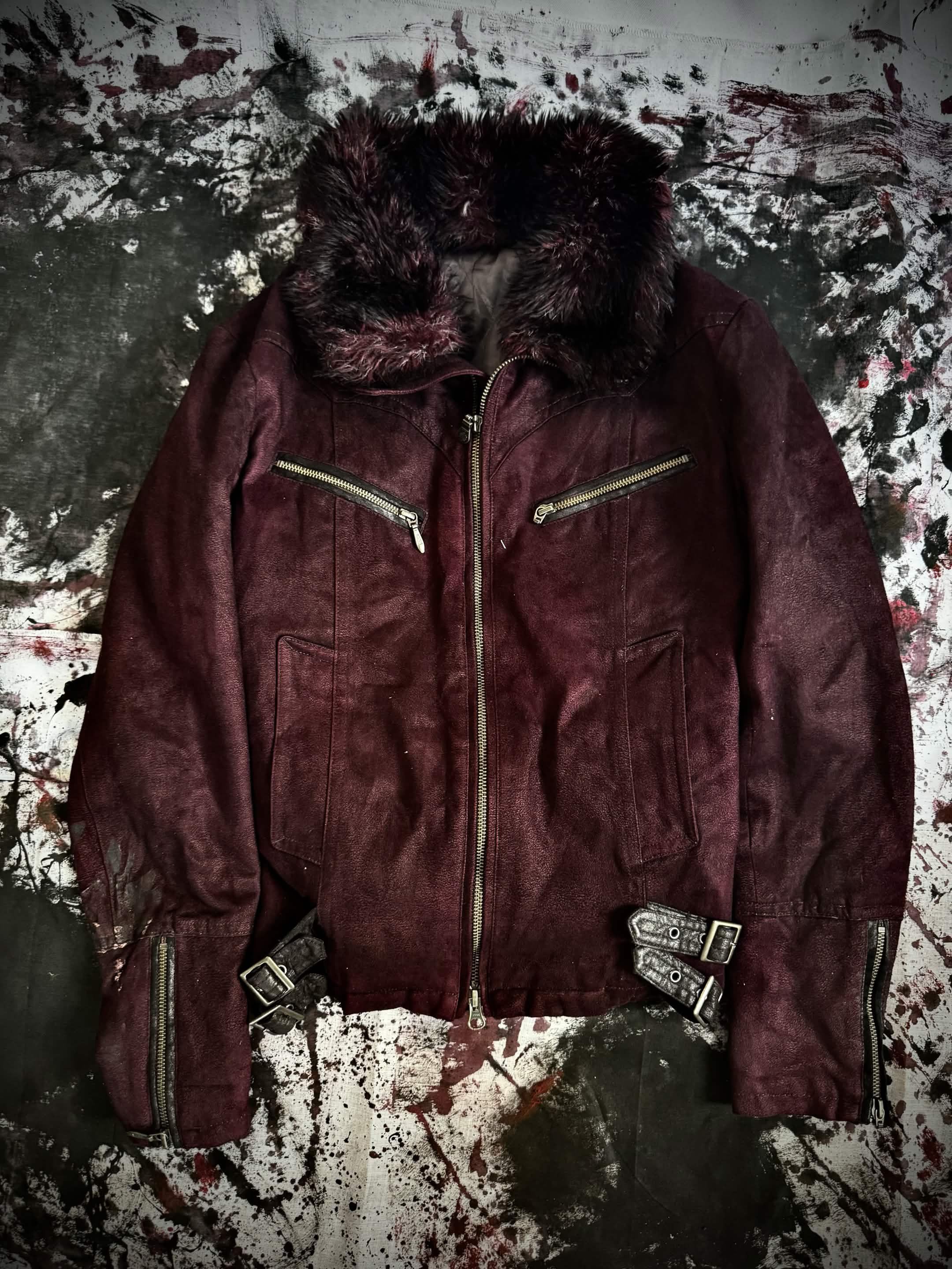 Tornado Mart Tornado mart Suede fur jacket Size US XXS / EU 40 - 1 Thumbnail