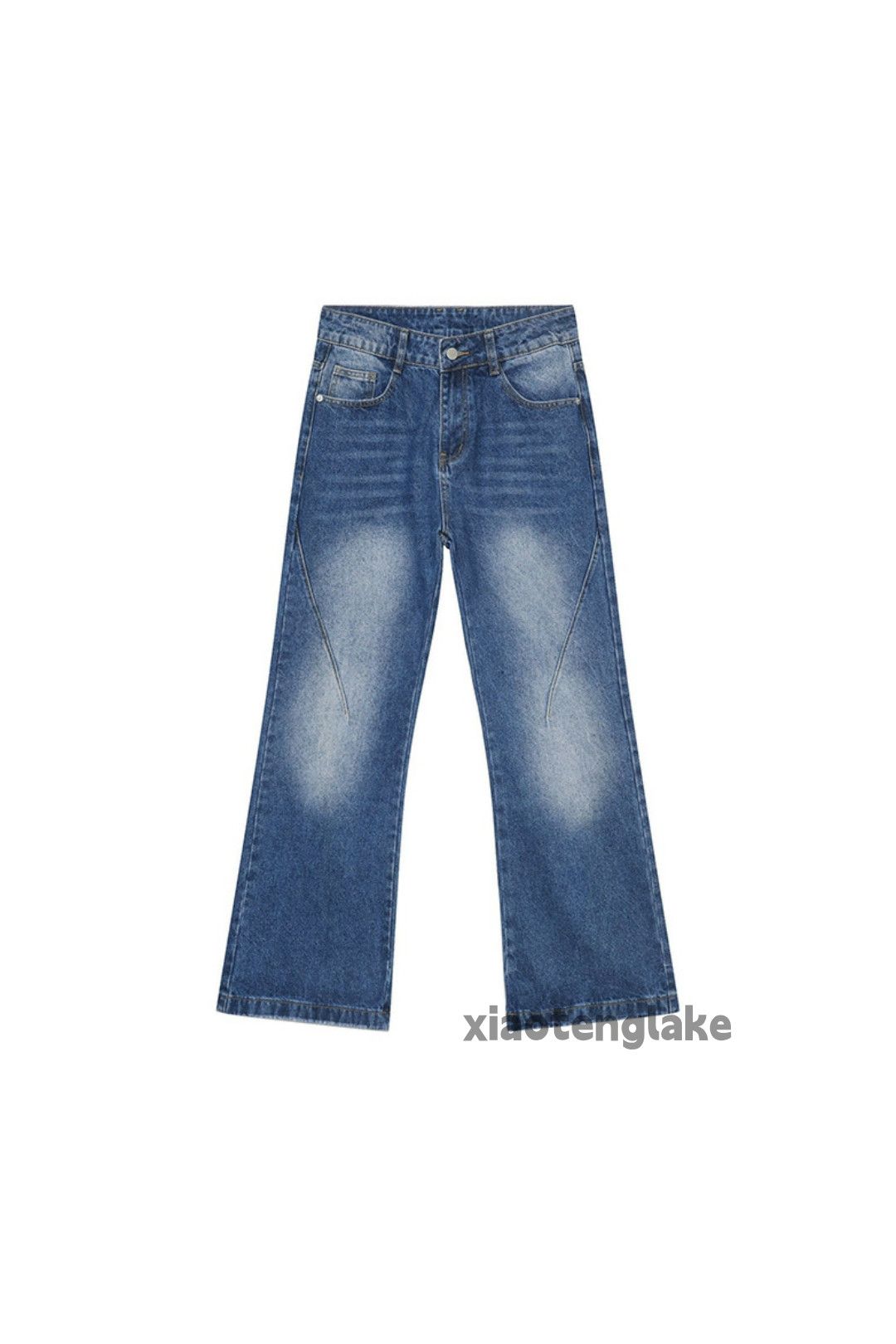 Jean × Vintage washed faded cleanfit yuppie bootcut flared jeans Size US 32 / EU 48 - 2 Thumbnail