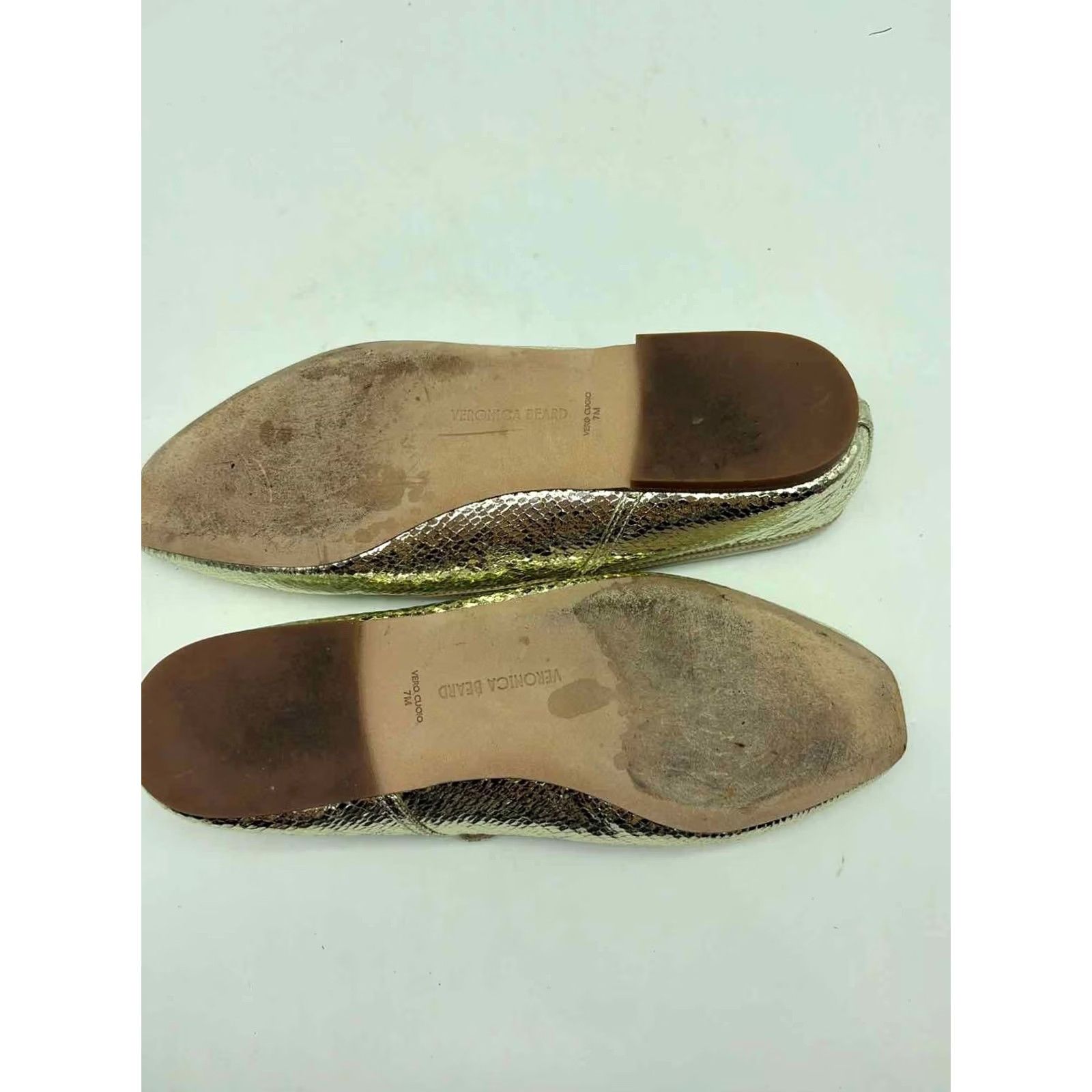 Veronica Beard Veronica Beard Mary Jane Flats Gold Size 7 Size US 7 / IT 37 - 6 Thumbnail