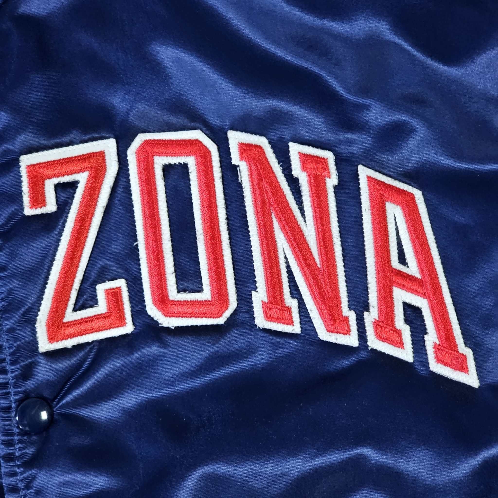 Starter Arizona Wildcats Vintage 80s Starter Satin Bomber Jacket Size US L / EU 52-54 / 3 - 5 Thumbnail