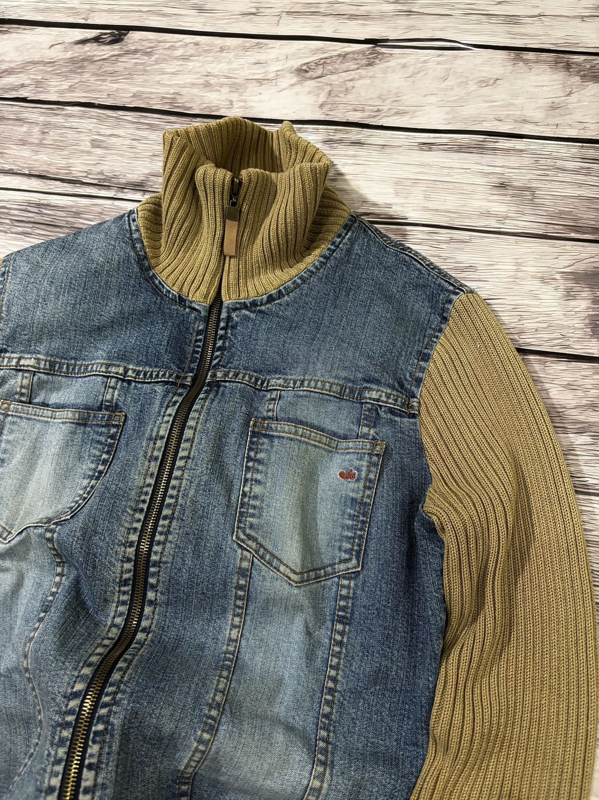 Hysteric Glamour × If Six Was Nine VTG Streetwear Yohji Yamamoto Style Denim Sweater Jacket 90s Size US S / EU 44-46 / 1 - 2 Thumbnail