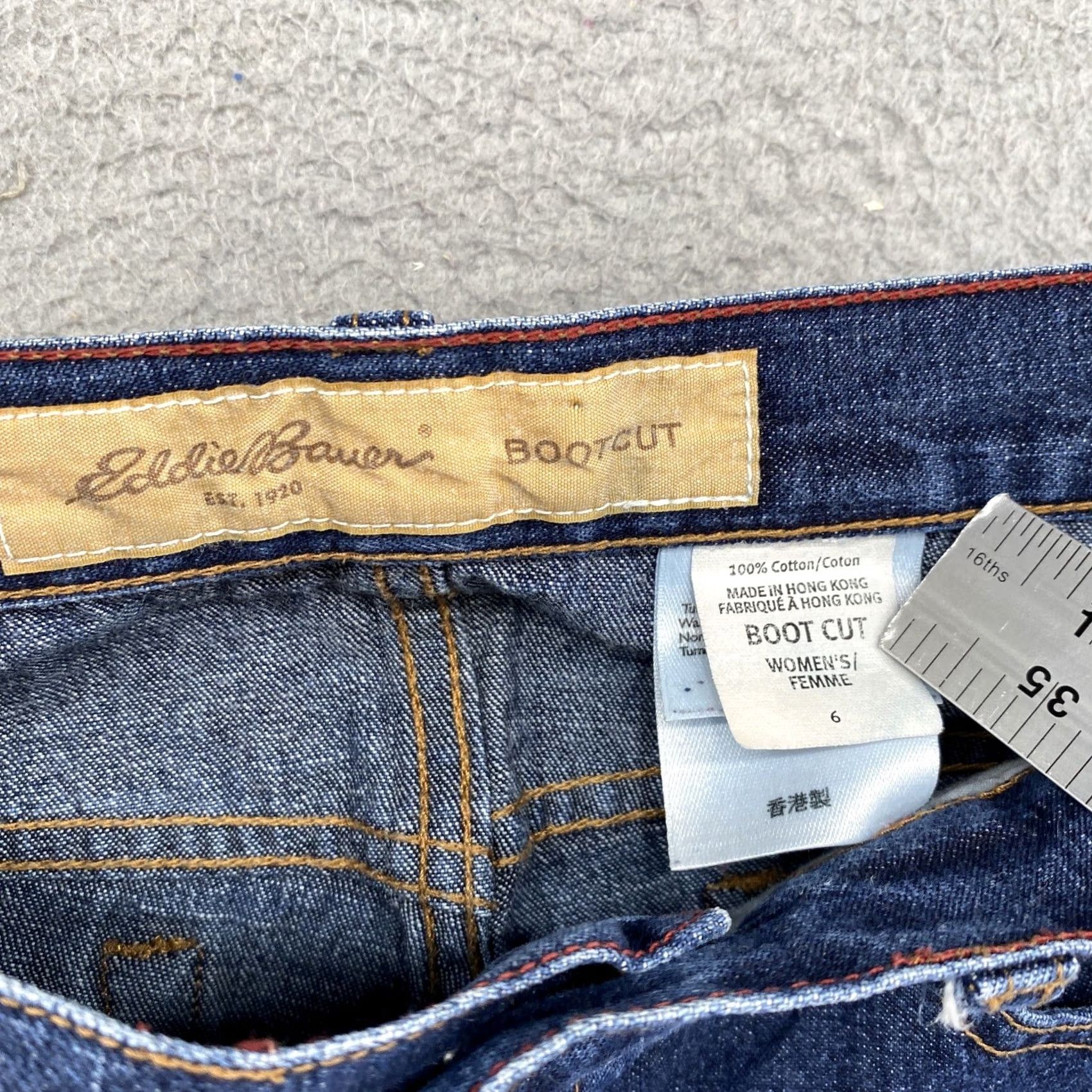 Eddie Bauer VINTAGE Eddie Bauer Women’s Bootcut 5-Pocket Denim Jeans Blue Size 6 Size 28" / US 6 / IT 42 - 4 Thumbnail