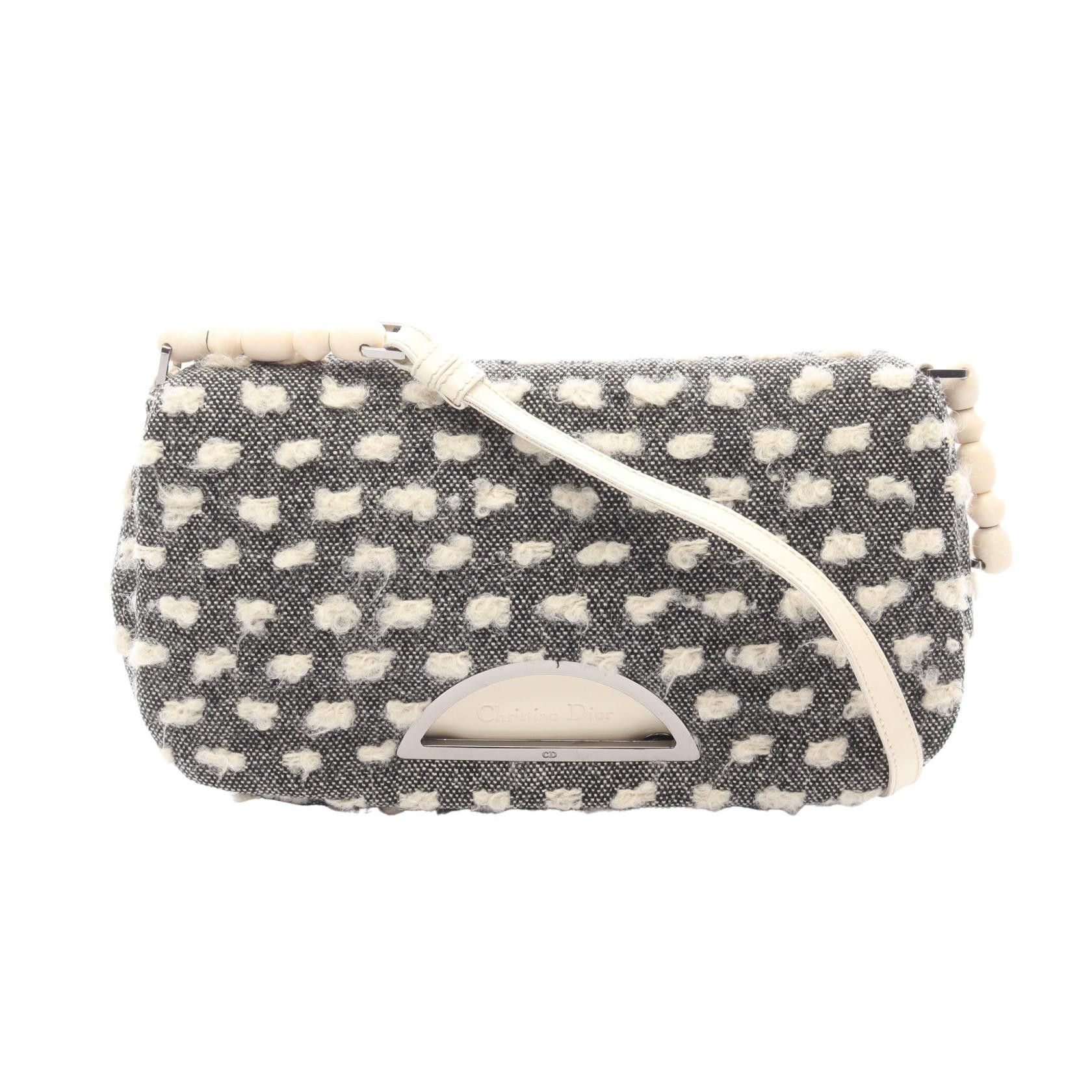 Dior Dior Dior Maris Pearl Wool Leather Shoulder Bag Textile Shoulder Bag DUTY FREE for USA Size ONE SIZE - 1 Thumbnail