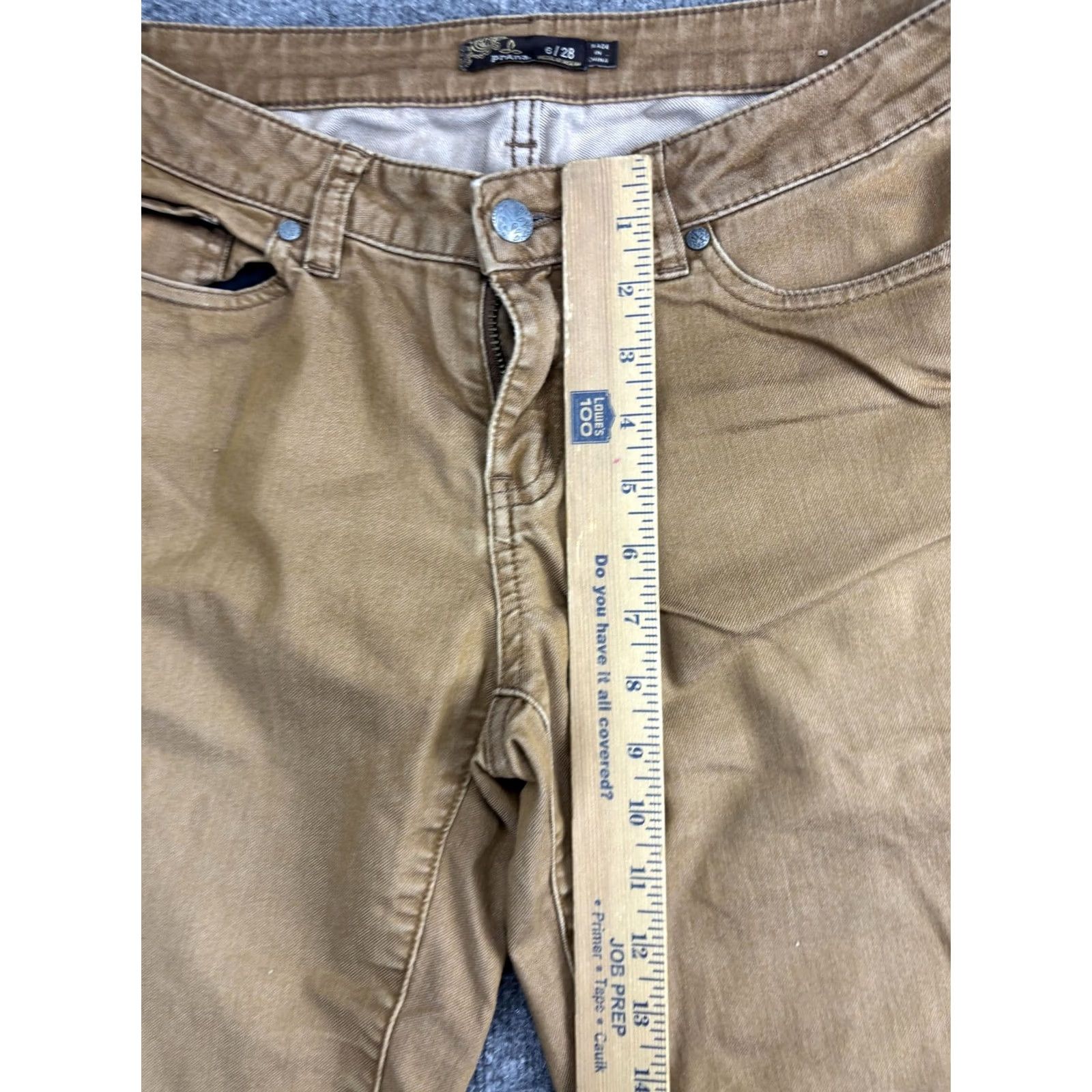 Prana prAna Pants Womens 6 Brown Organic Cotton Stretch Twill Skinny Chino Casual Size 28" / US 6 / IT 42 - 4 Thumbnail