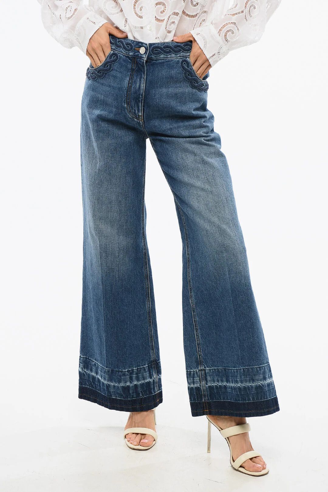 Valentino og1mm0426 Regular-Fit Jeans in Blue Size 26" / US 2 / IT 38 - 1 Thumbnail