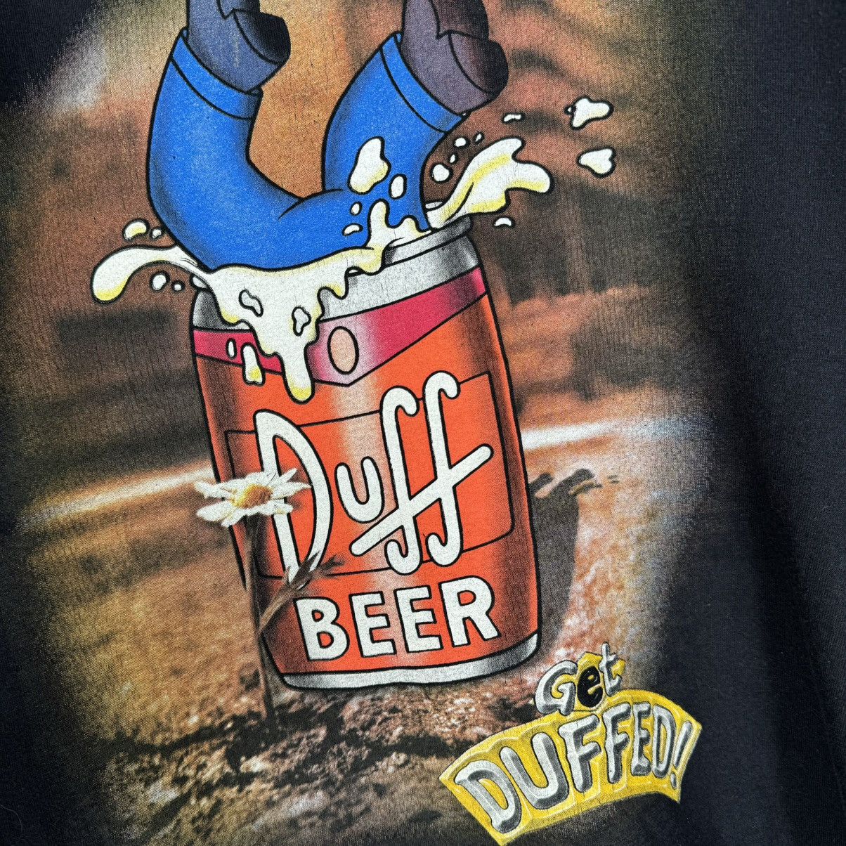 The Simpsons Vintage 2000 The Simpsons Homer Duffed Cartoon T Shirt Size US XL / EU 56 / 4 - 3 Thumbnail