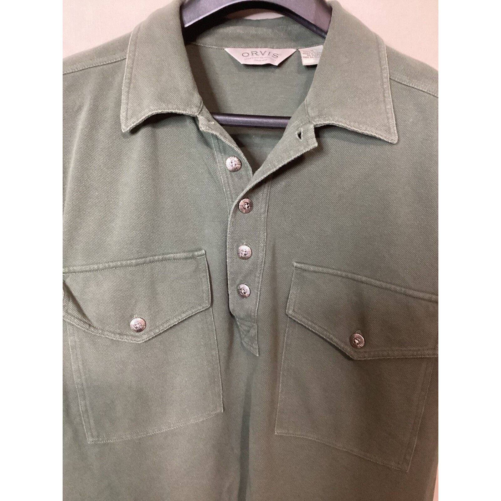 Orvis Orvis Men’s Short Sleeve Shirt Olive Green Size Medium Size US M / EU 48-50 / 2 - 3 Thumbnail