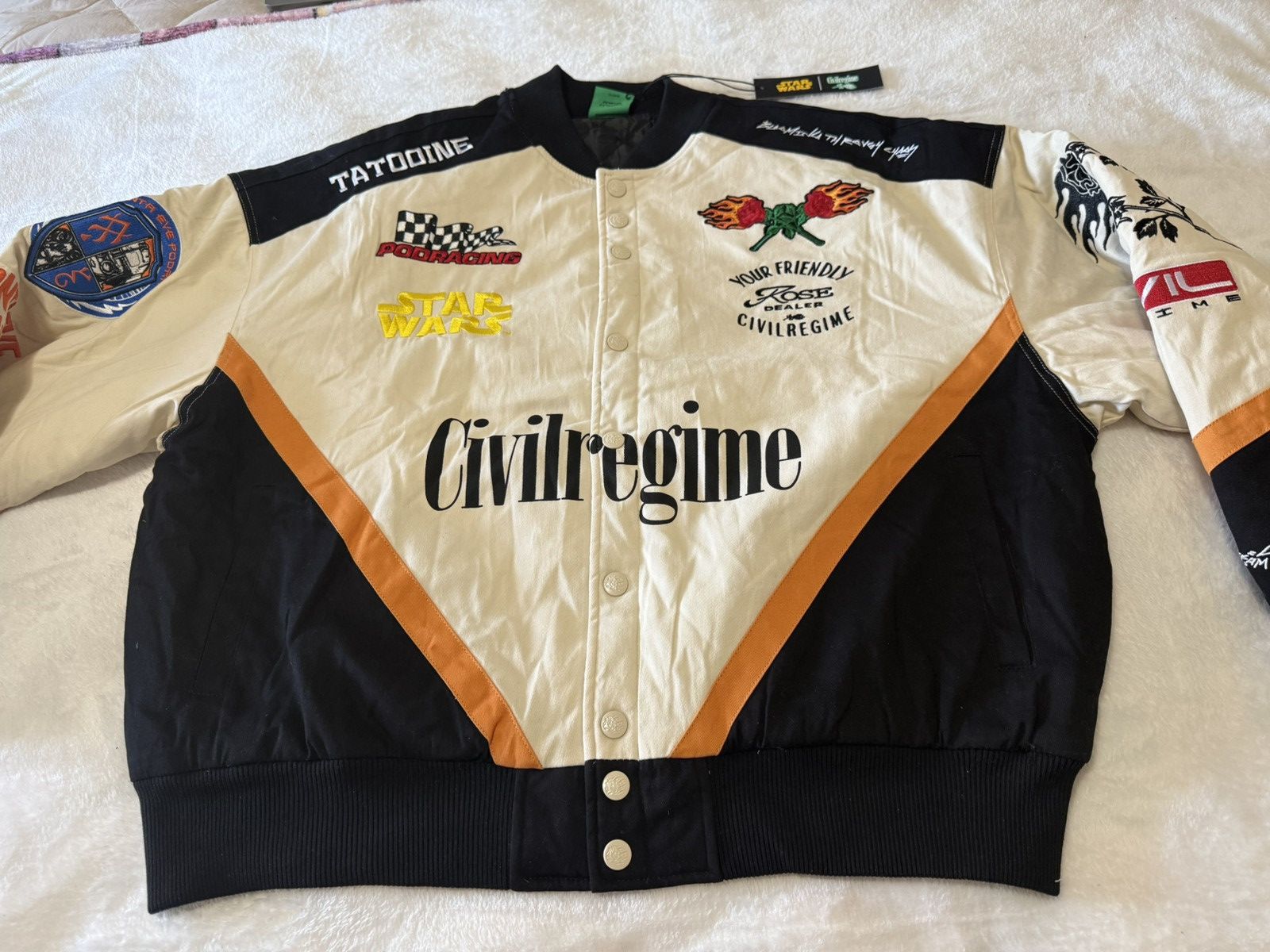 Civil Regime Civil Regime x Star Wars Pod Racing Varsity Bomber Jacket XL Size US XL / EU 56 / 4 - 5 Thumbnail