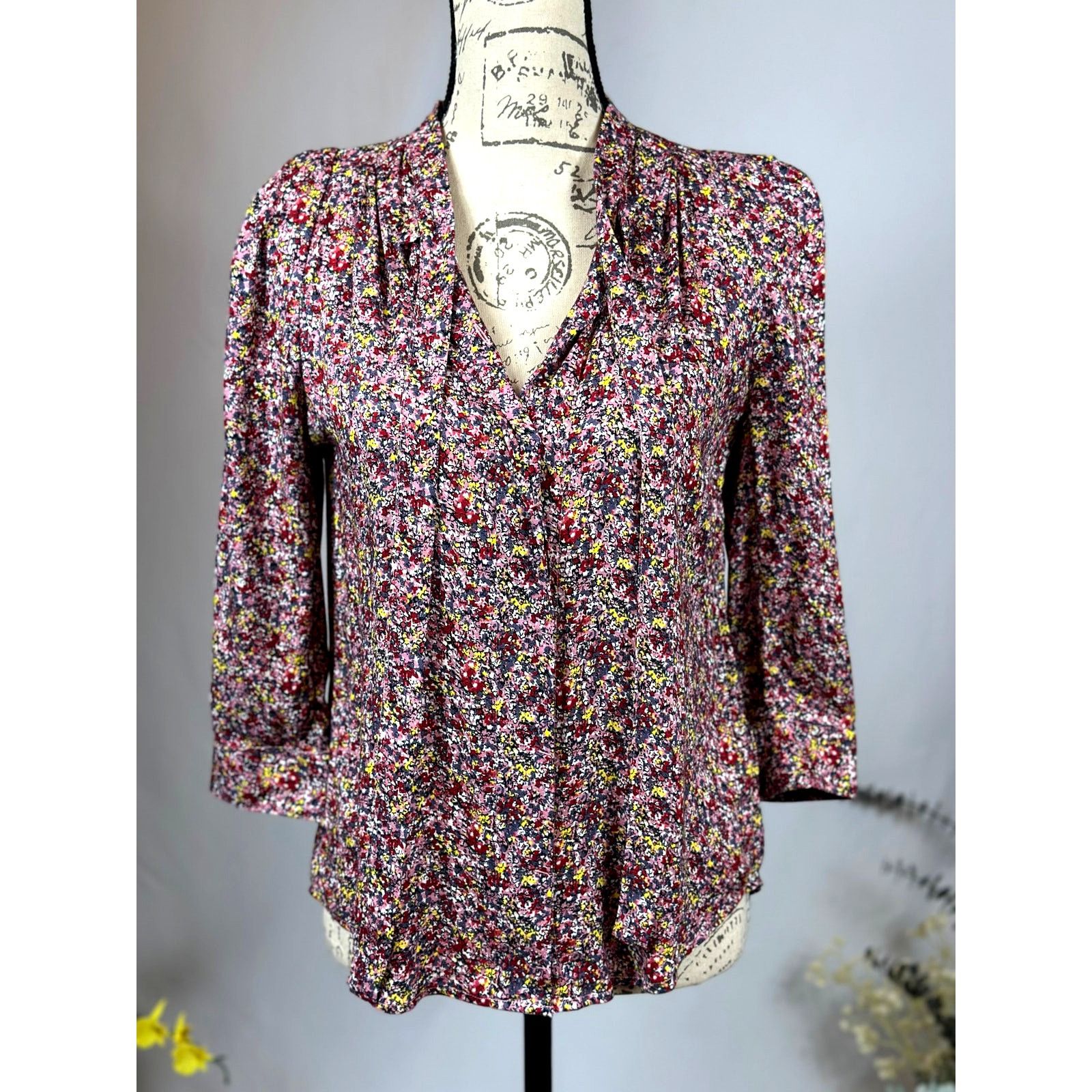Zadig & Voltaire Zadig & Voltaire Touch Ao Liberty Top Neck Ties Rose XS Size XS / US 0-2 / IT 36-38 - 4 Thumbnail