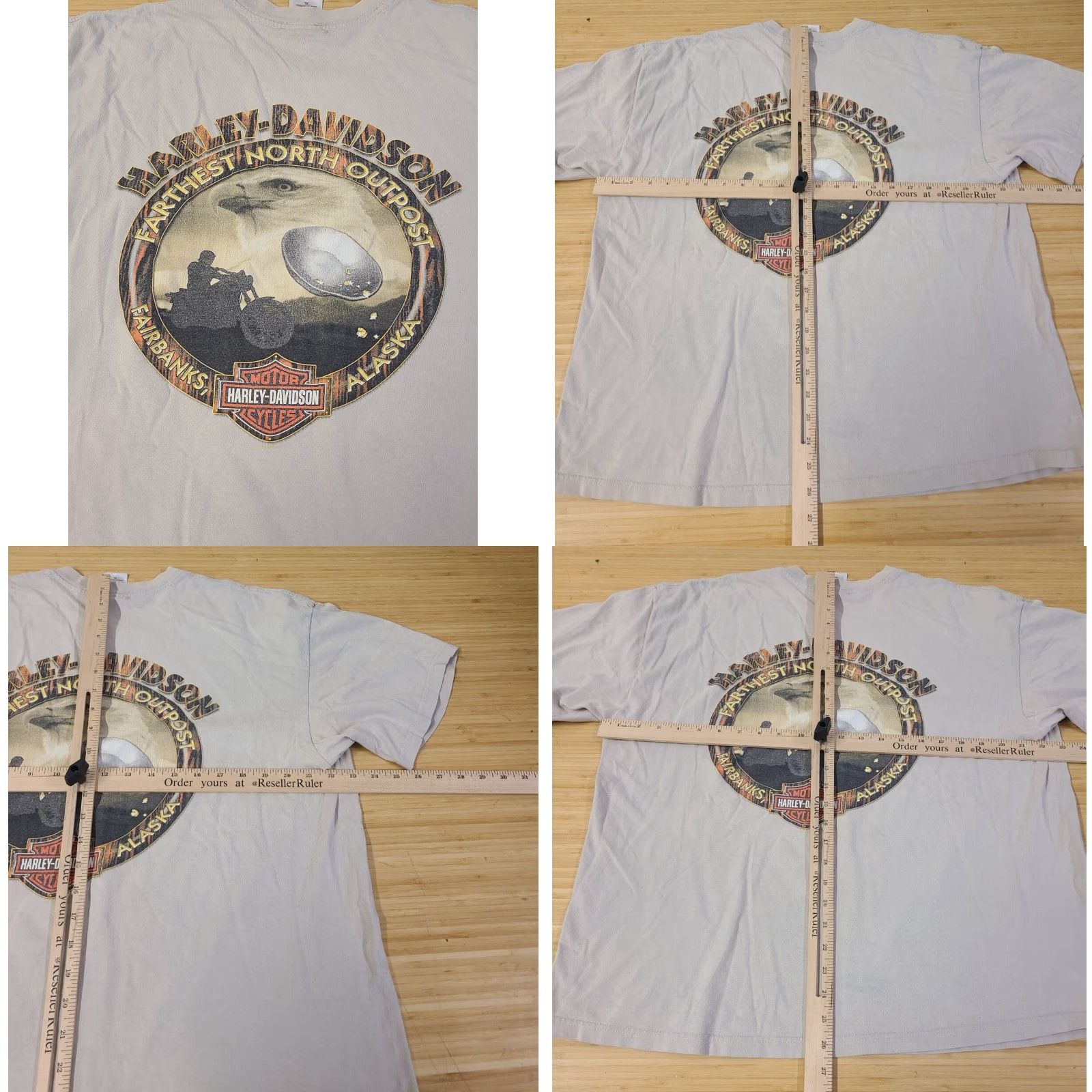Harley Davidson VINTAGE Harley-Davidson T-Shirt XL Beige 2000s Graphic Tee Men Size US XL / EU 56 / 4 - 8 Thumbnail