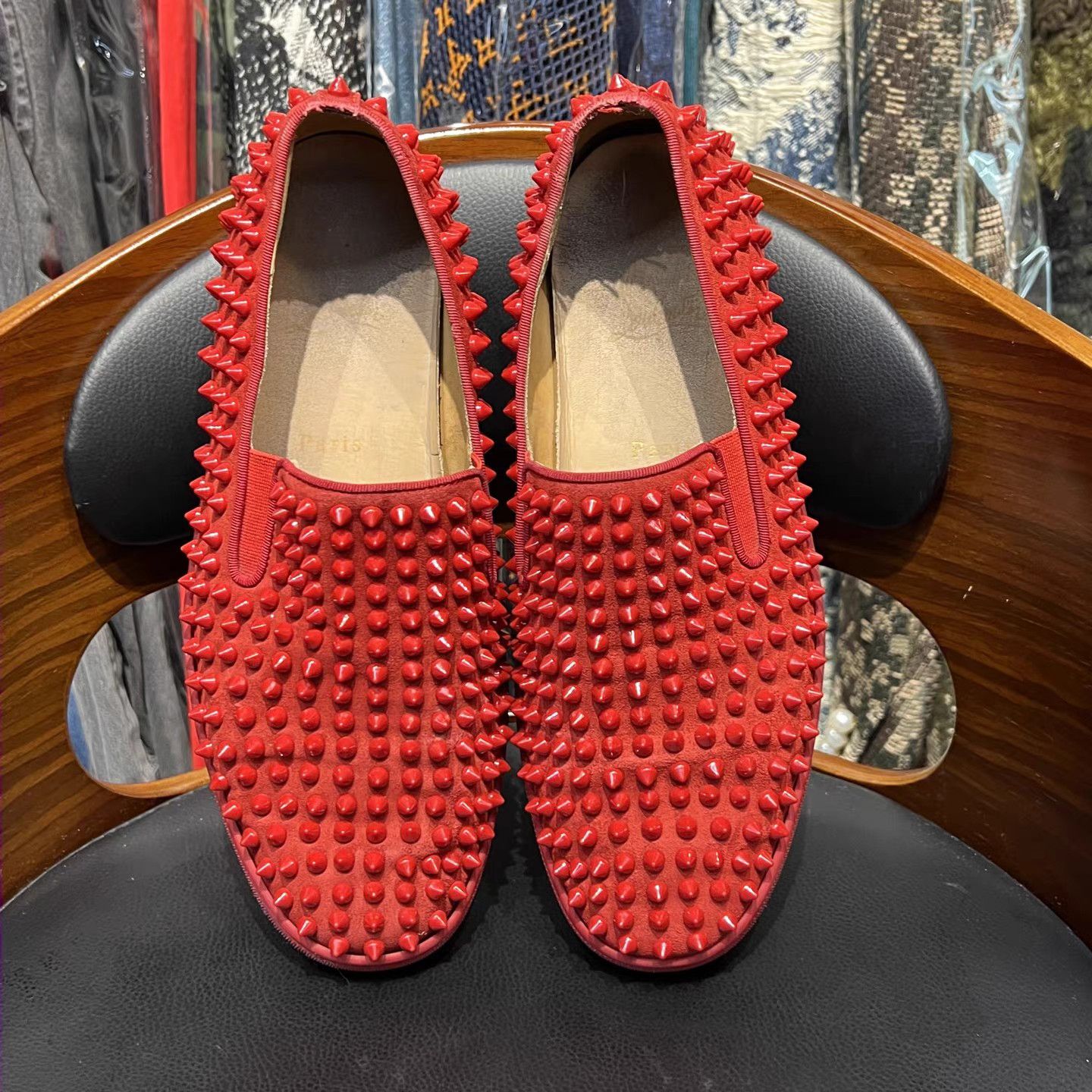Christian Louboutin Christian Louboutin Red Spikes Loafers K15 Size US 8 / EU 41 - 5 Thumbnail