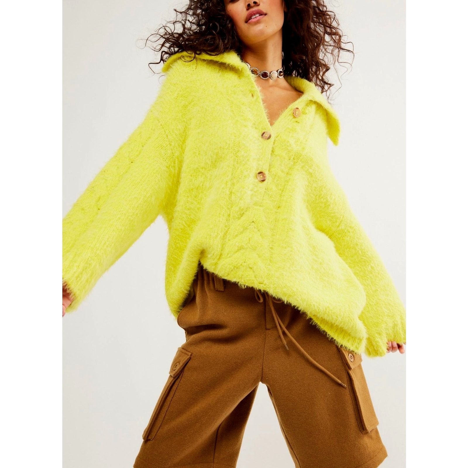 Free People Free People Lemon Tonic Sweater Size M Size M / US 6-8 / IT 42-44 - 6 Thumbnail
