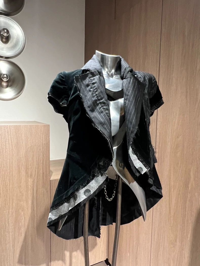 Other Comme Des Garcons Swallowtail coat. Distorted Patchwork Ve Size XS / US 0-2 / IT 36-38 - 3 Thumbnail