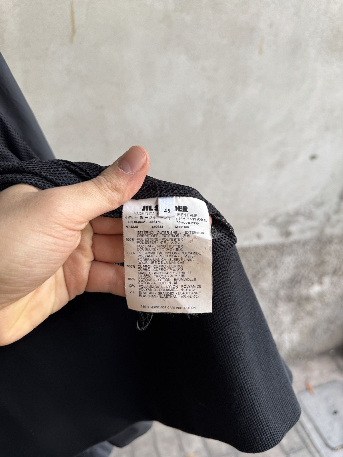Jil Sander Jil Sander Double Layered Black Nylon Moto J Size US M / EU 48-50 / 2 - 19 Thumbnail