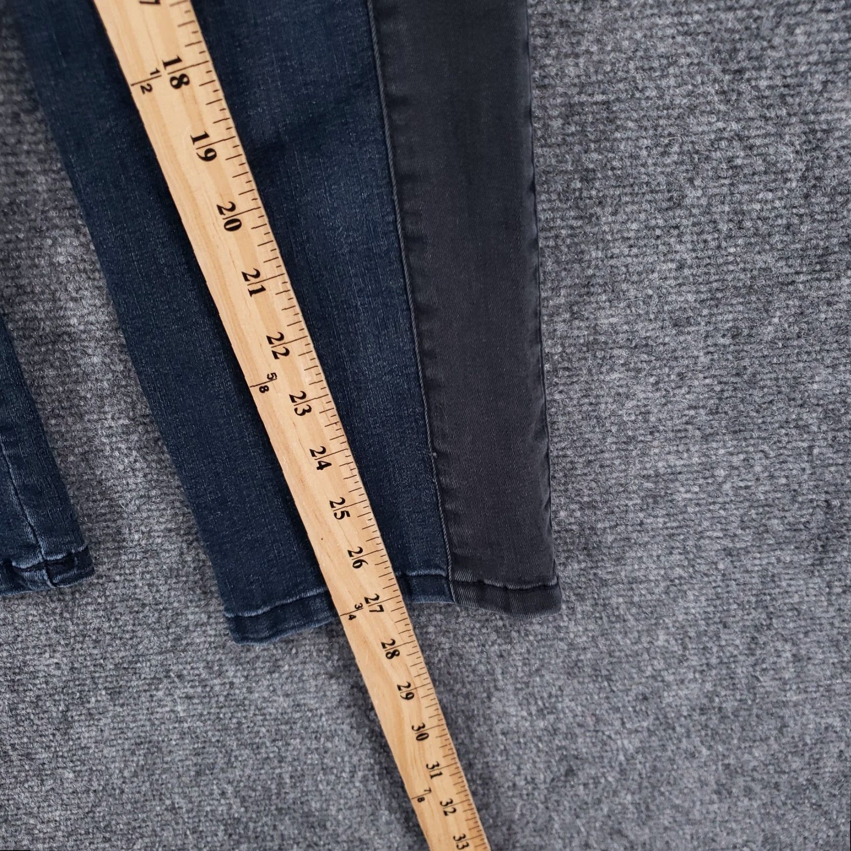 Vintage Democracy Jeans Womens 4 Blue Ab Solution Fit Skinny Stretch Mid Rise Denim Jeans Size 27" / US 4 / IT 40 - 5 Thumbnail