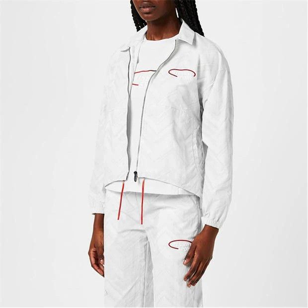Missoni o1g2r1mq1124 Logo Embroidered Jacket in White Size S / US 4 / IT 40 - 4 Thumbnail
