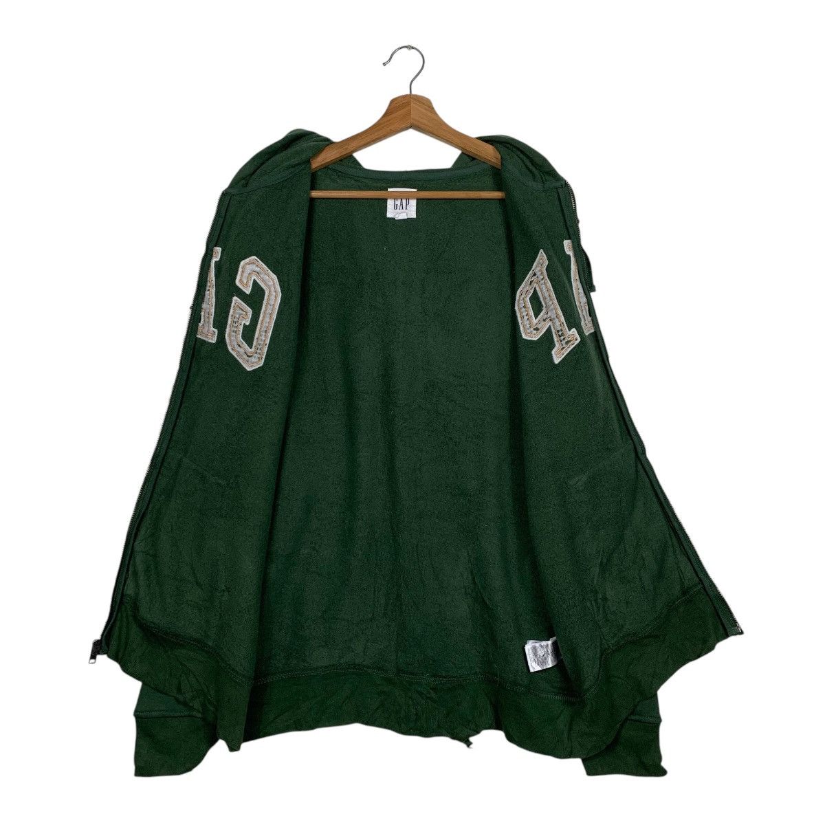 Gap Gap Big Logo Green Zipper Hoodie Size US M / EU 48-50 / 2 - 12 Thumbnail