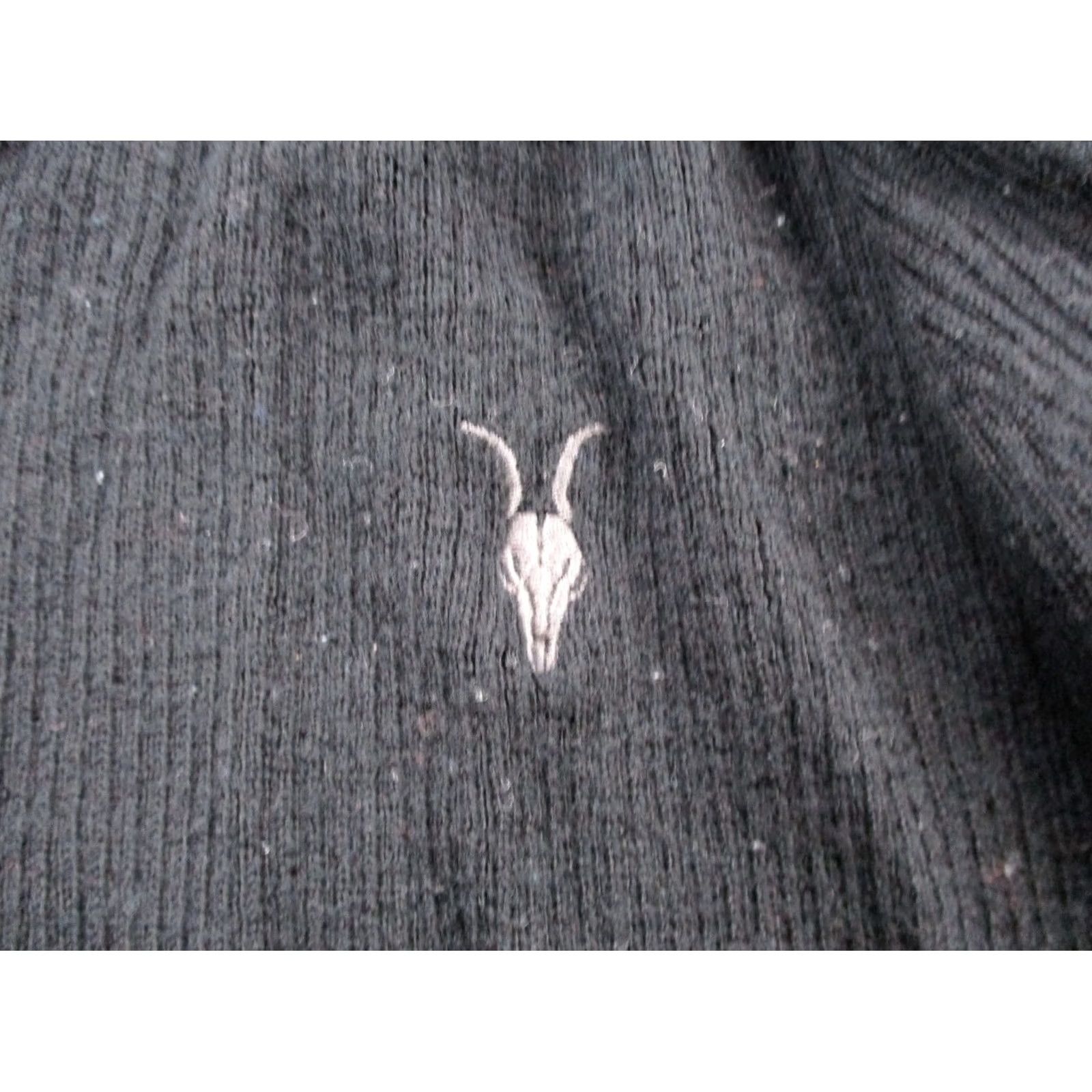 Allsaints All Saints Cardigan Sweater Womens S Black Merino Wool Wrap Open Casual Ribbed Size S / US 4 / IT 40 - 6 Thumbnail