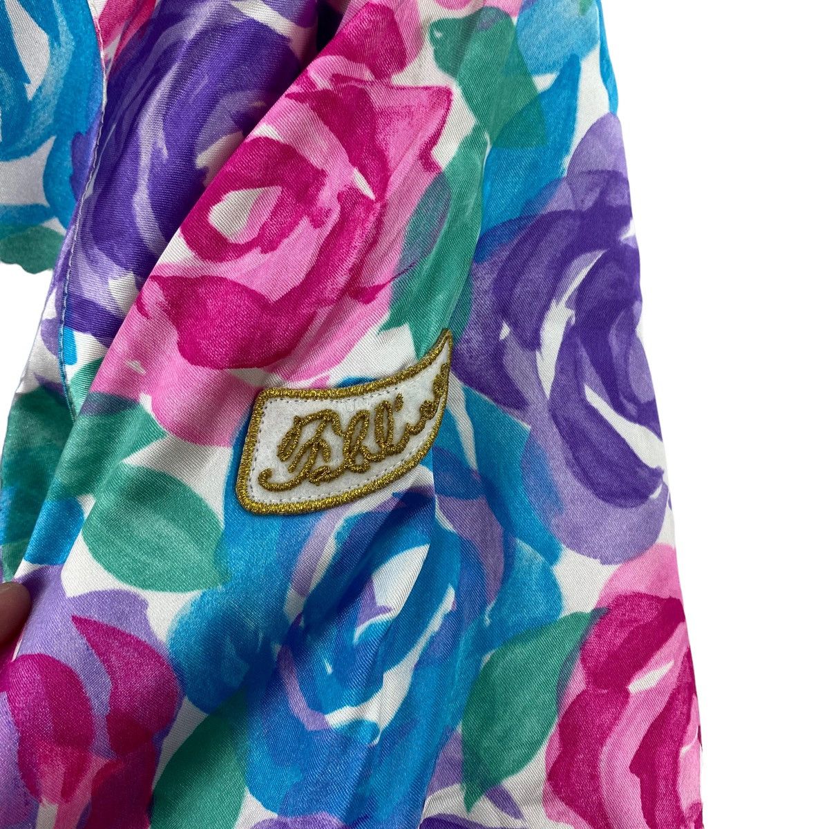 Vintage Vintage FABLICE Floral Overprint Snow Ski Winter Jacket Size L / US 10 / IT 46 - 4 Thumbnail