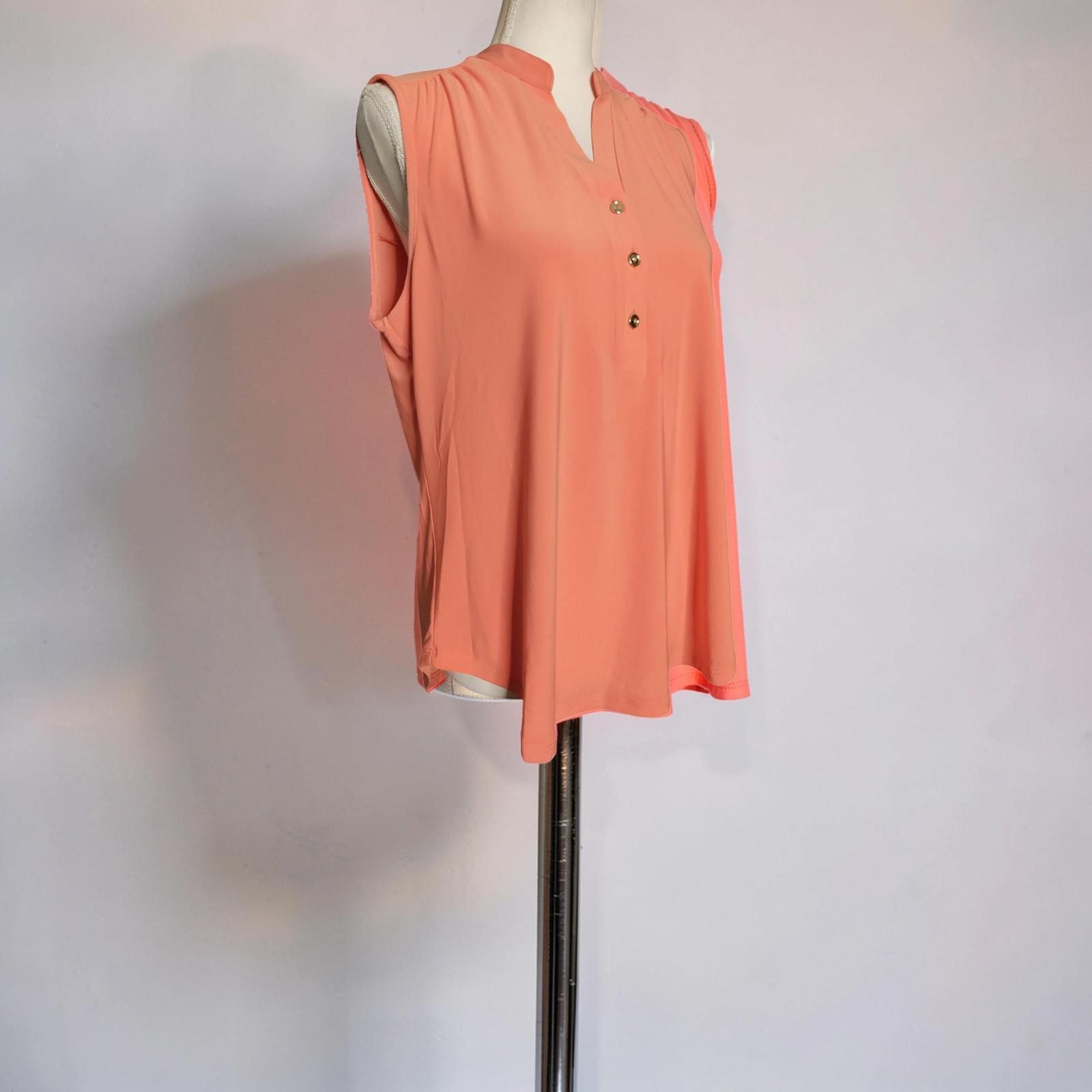 Other Luxology Sleeveless Blouse Size Large in Apricot - New With Size L / US 10 / IT 46 - 3 Thumbnail