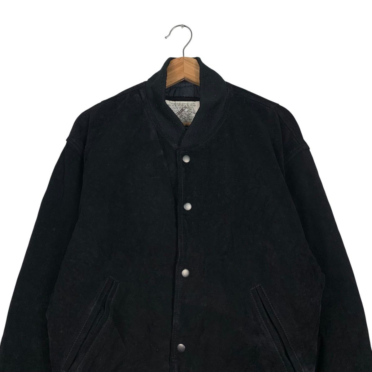 Japanese Brand FRAISBRANCHE Cowhide Black Suede Leather Jacket #1941-C84 Size US M / EU 48-50 / 2 - 2 Thumbnail