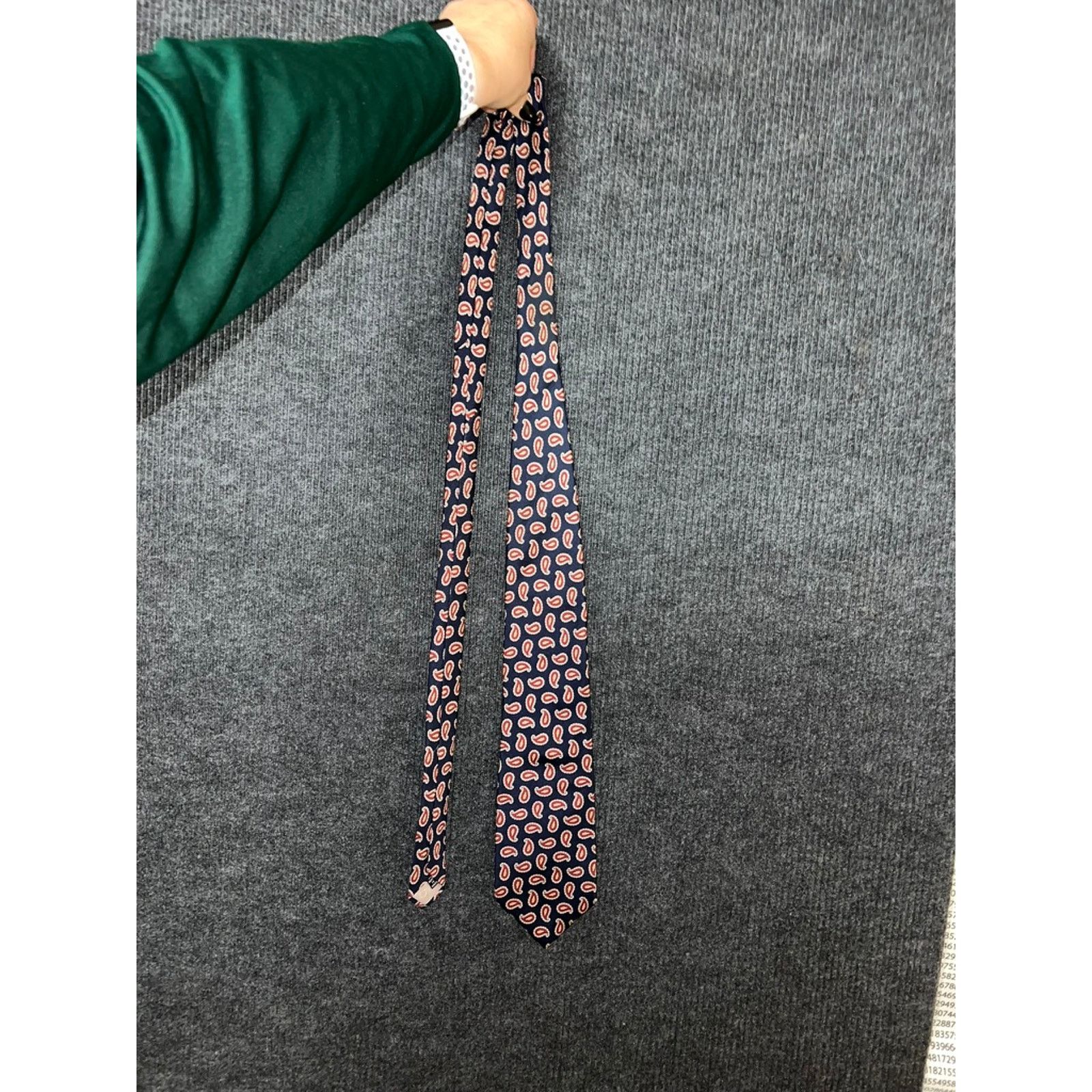 Christian Dior Monsieur Christian Dior Monsieur Men's Paisley Silk Necktie Size ONE SIZE - 4 Thumbnail