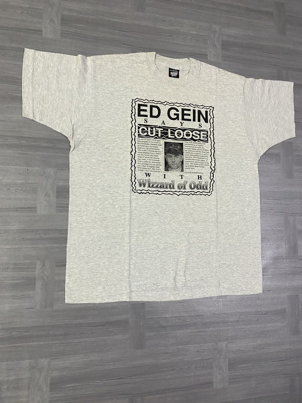 Vintage Vintage 80s Ed Gein Serial Killer T-Shirt Size US XXL / EU 58 / 5 - 3 Thumbnail