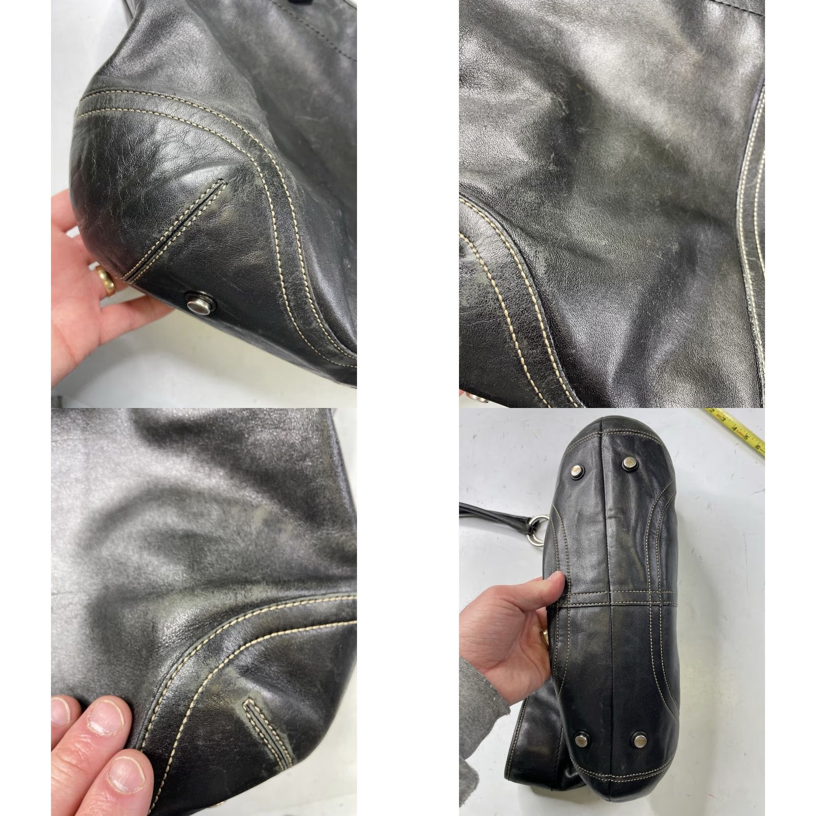 Coach **VINTAGE COACH 2005 SOHO BLACK LEATHER LARGE SHOULDER TOTE BAG** User: VINTAGE COACH 2005 SOHO BLACK LEATHER LARGE SHOULDER TOTE BAG Size ONE SIZE - 9 Thumbnail