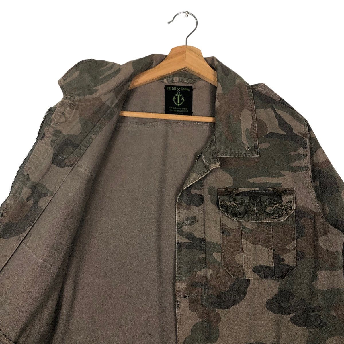 Hysteric Glamour 🔥Camouflage Biker Jacket 291295 Homme Japan Made Size US M / EU 48-50 / 2 - 10 Thumbnail