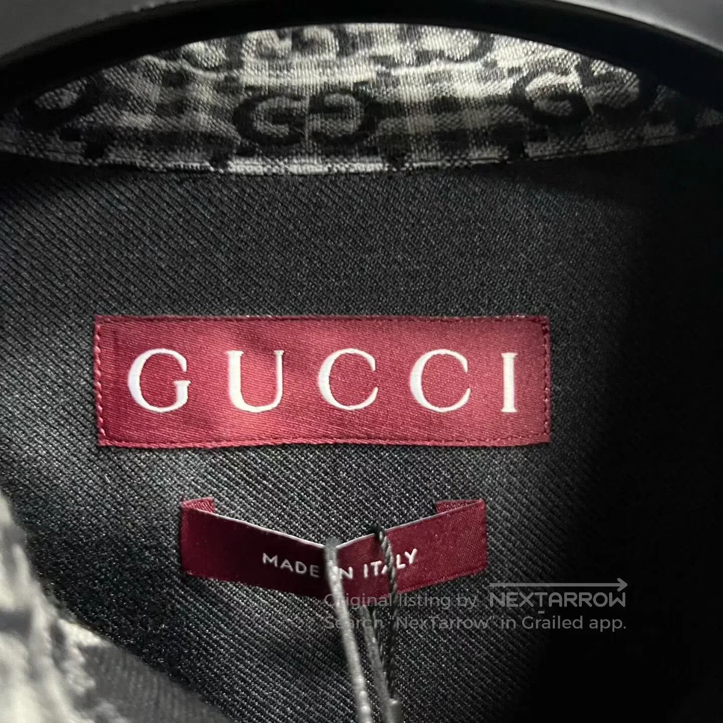 Gucci Guicci Checkered GG jacquard long-sleeved shirt with singl Size US M / EU 48-50 / 2 - 2 Thumbnail