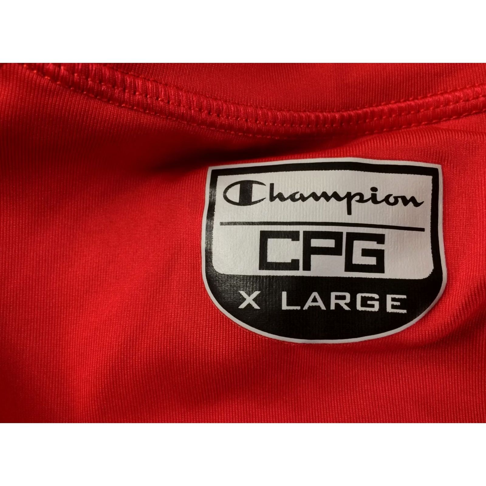 Champion CHAMPION T-SHIRT MEN XL RED 85% Polyester 15% Elastane Short Sleeve Henley Jersey Trikot Solid Original Size XL Size US XL / EU 56 / 4 - 8 Thumbnail