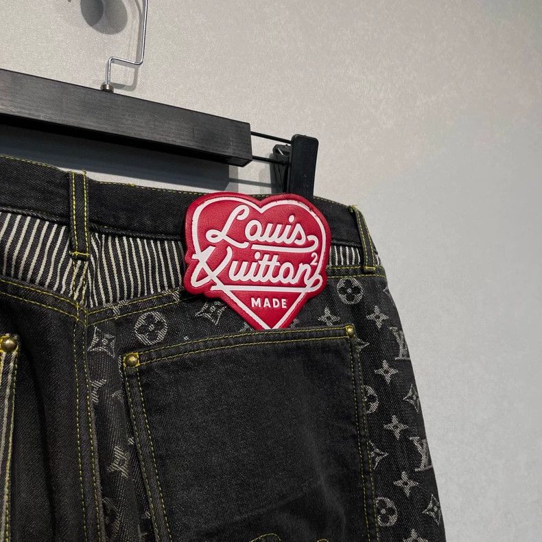 Louis Vuitton Louis Vuitton Printed logo patchwork jeans Size US 34 / EU 50 - 3 Thumbnail