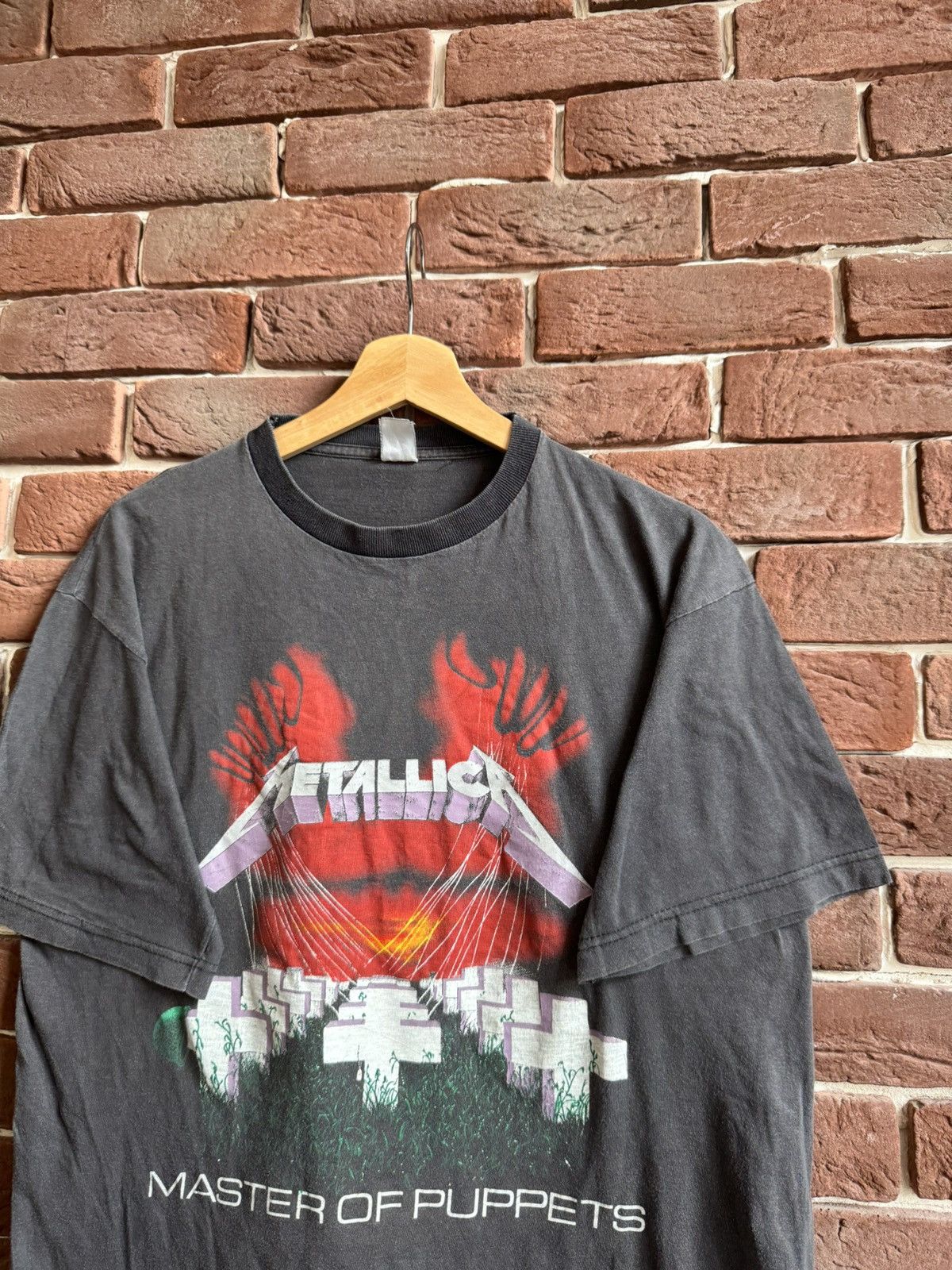Band Tees Metallica Damage Master Of Puppets Band 90s Vintage T-Shirt Size US L / EU 52-54 / 3 - 6 Thumbnail