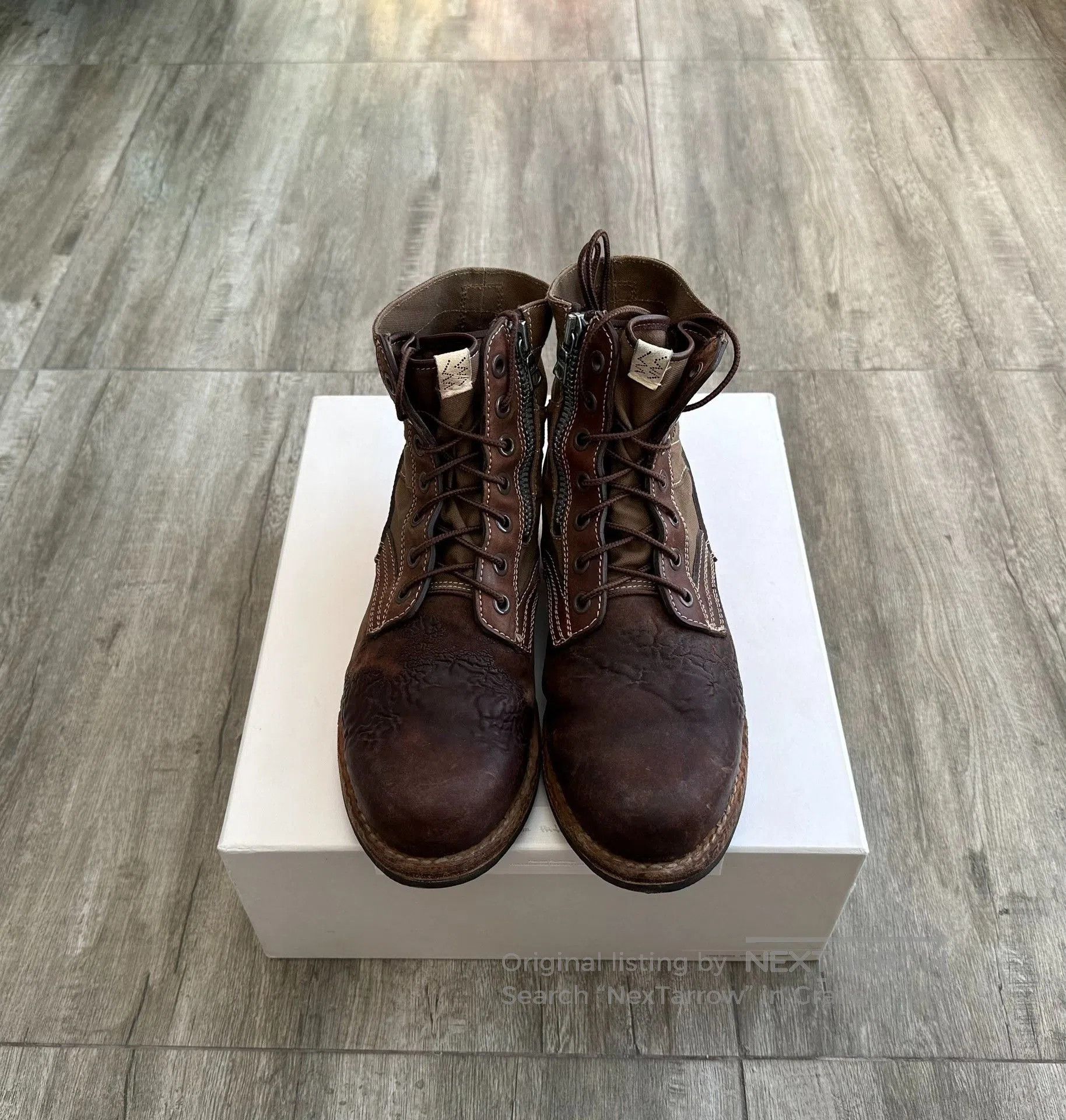 Visvim visvim 7 hole folk boots khaki color. Size US 9 / EU 42 - 1 Thumbnail