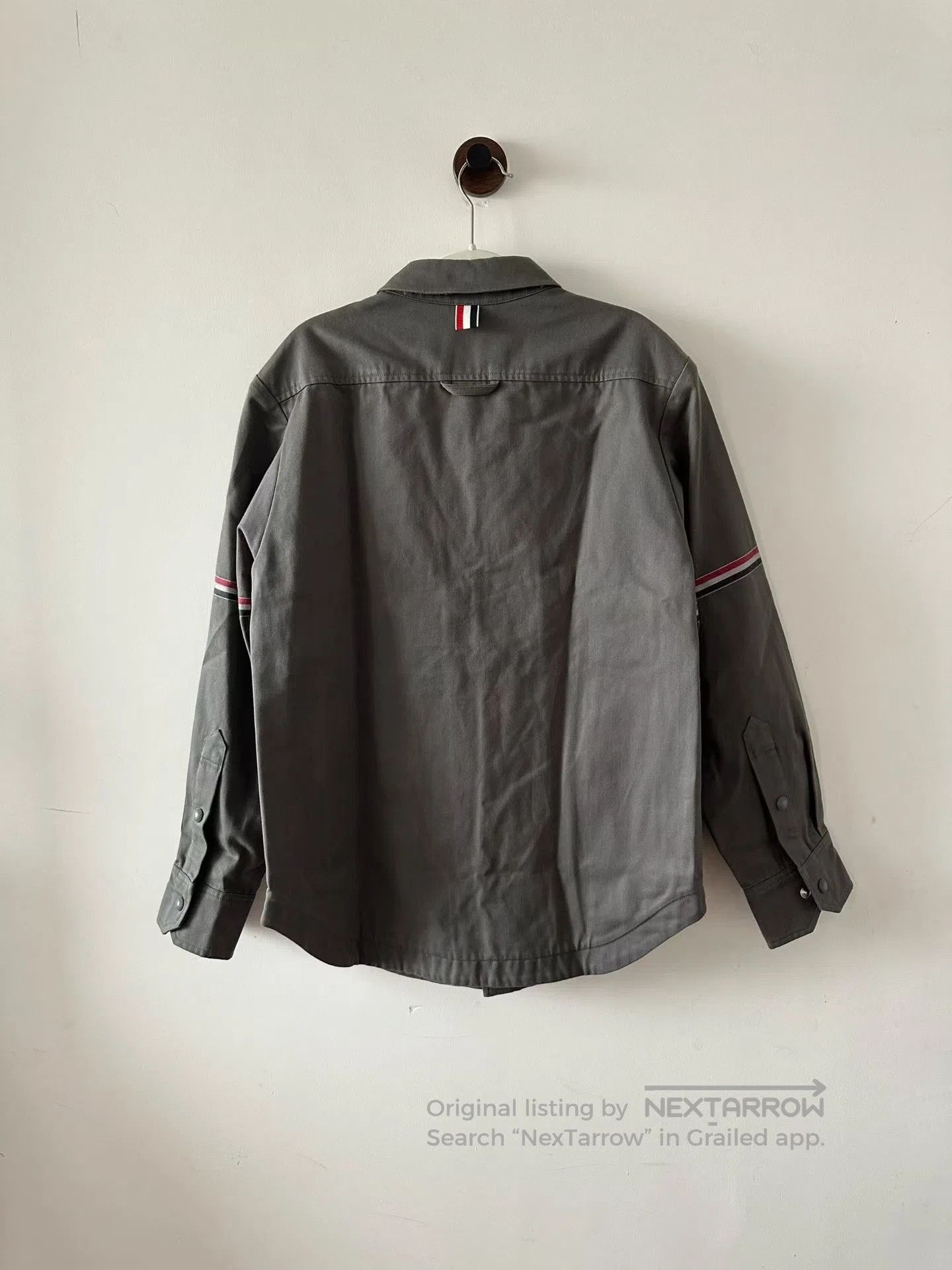 Thom Browne Thom Browne Shirt jacket with double sleeve logos| Size US S / EU 44-46 / 1 - 2 Thumbnail