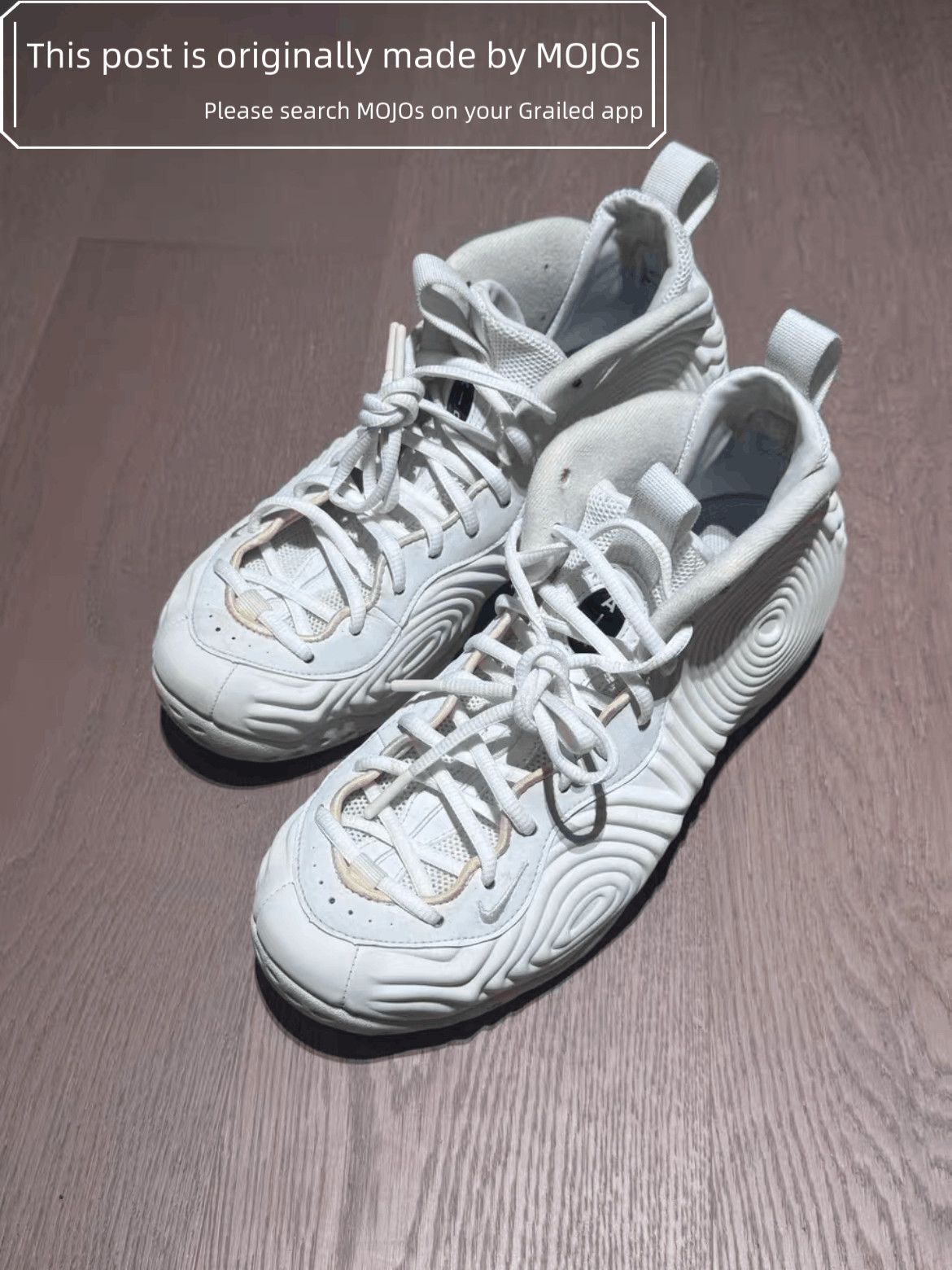 Comme des Garcons Homme Plus × Nike Comme Des Garcons Homme Plus x Nike Foamposite white Size US 8.5 / EU 41-42 - 2 Thumbnail